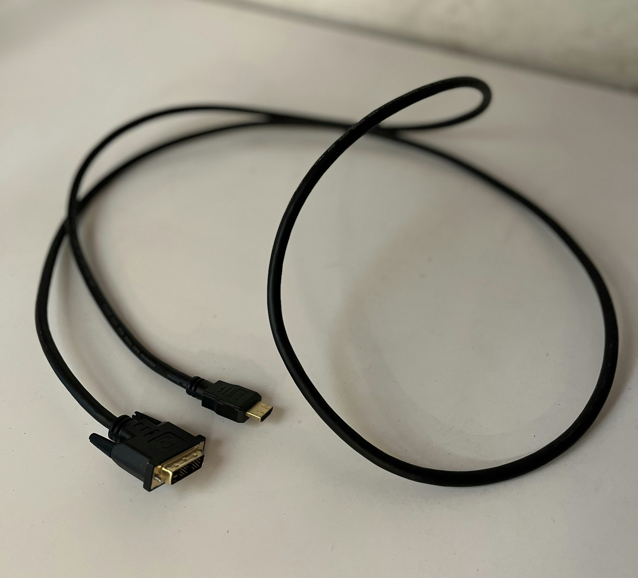 High Grade DVI - HDMI kabel - Guldbelagt ca. 1,5 meter