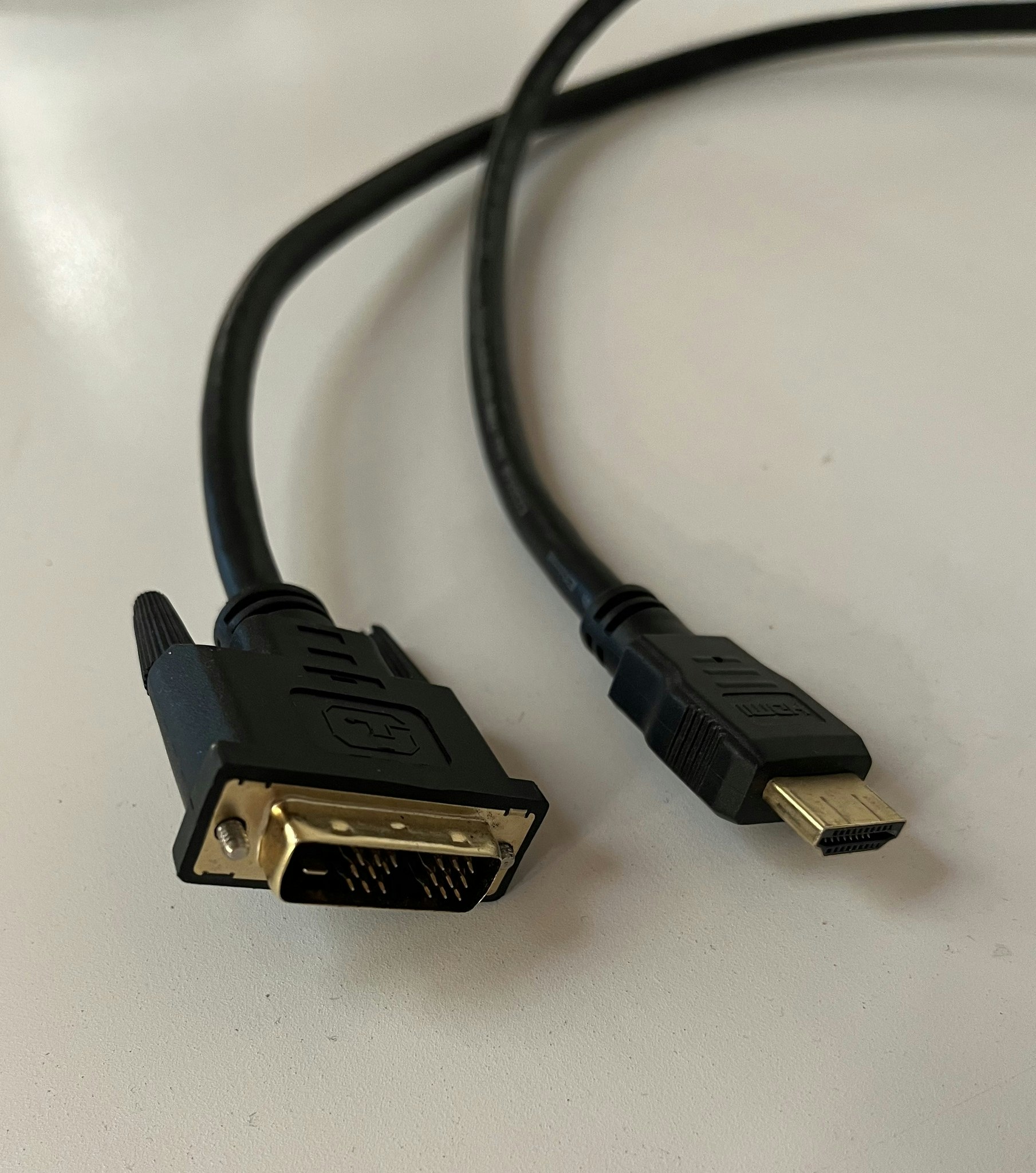 High Grade DVI - HDMI kabel - Guldbelagt ca. 1,5 meter