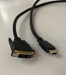 High Grade DVI - HDMI kabel - Guldbelagt ca. 1,5 meter