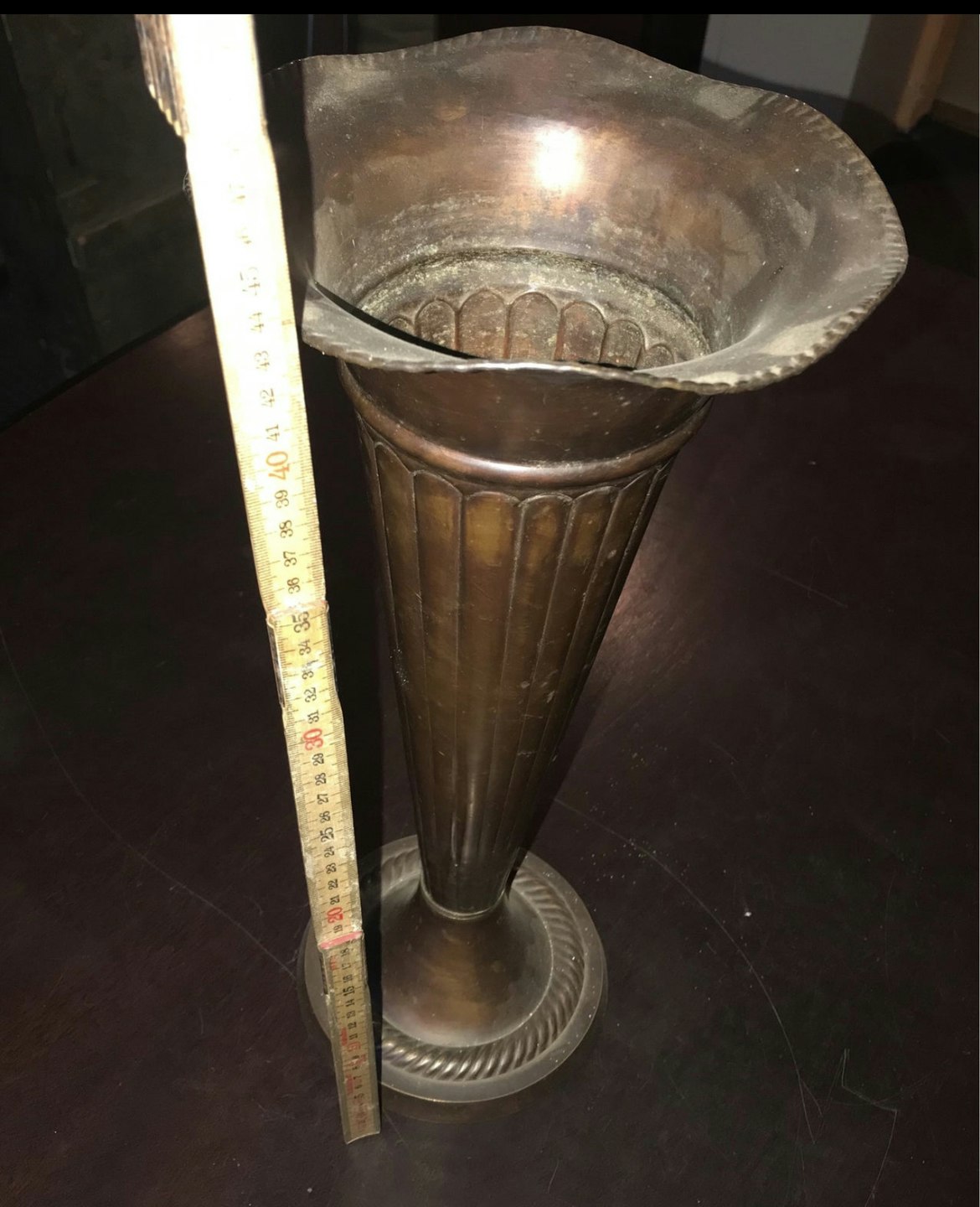 Vase i Messing - 44 cm