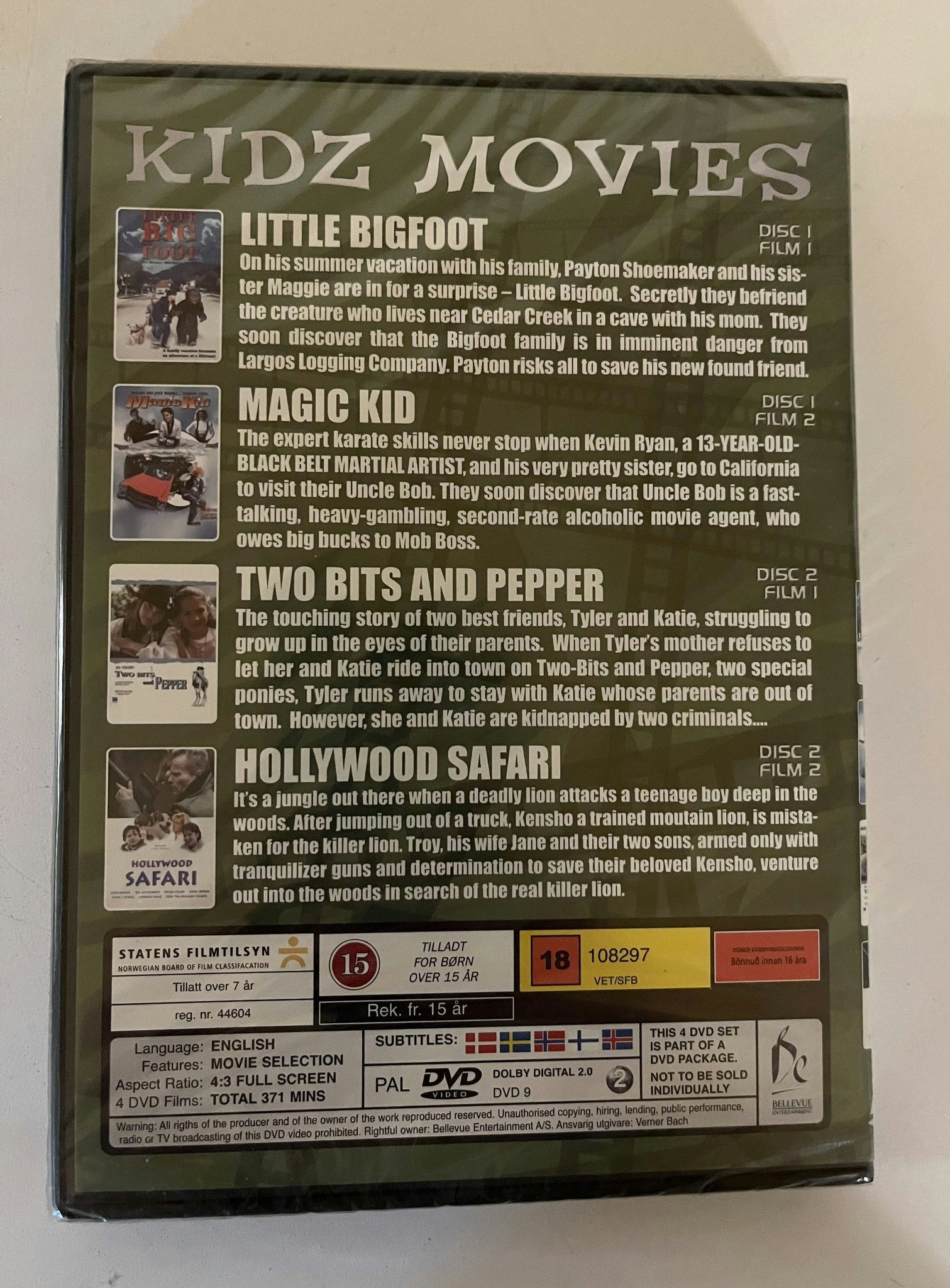 DVD - Kidz Movies - 4 film