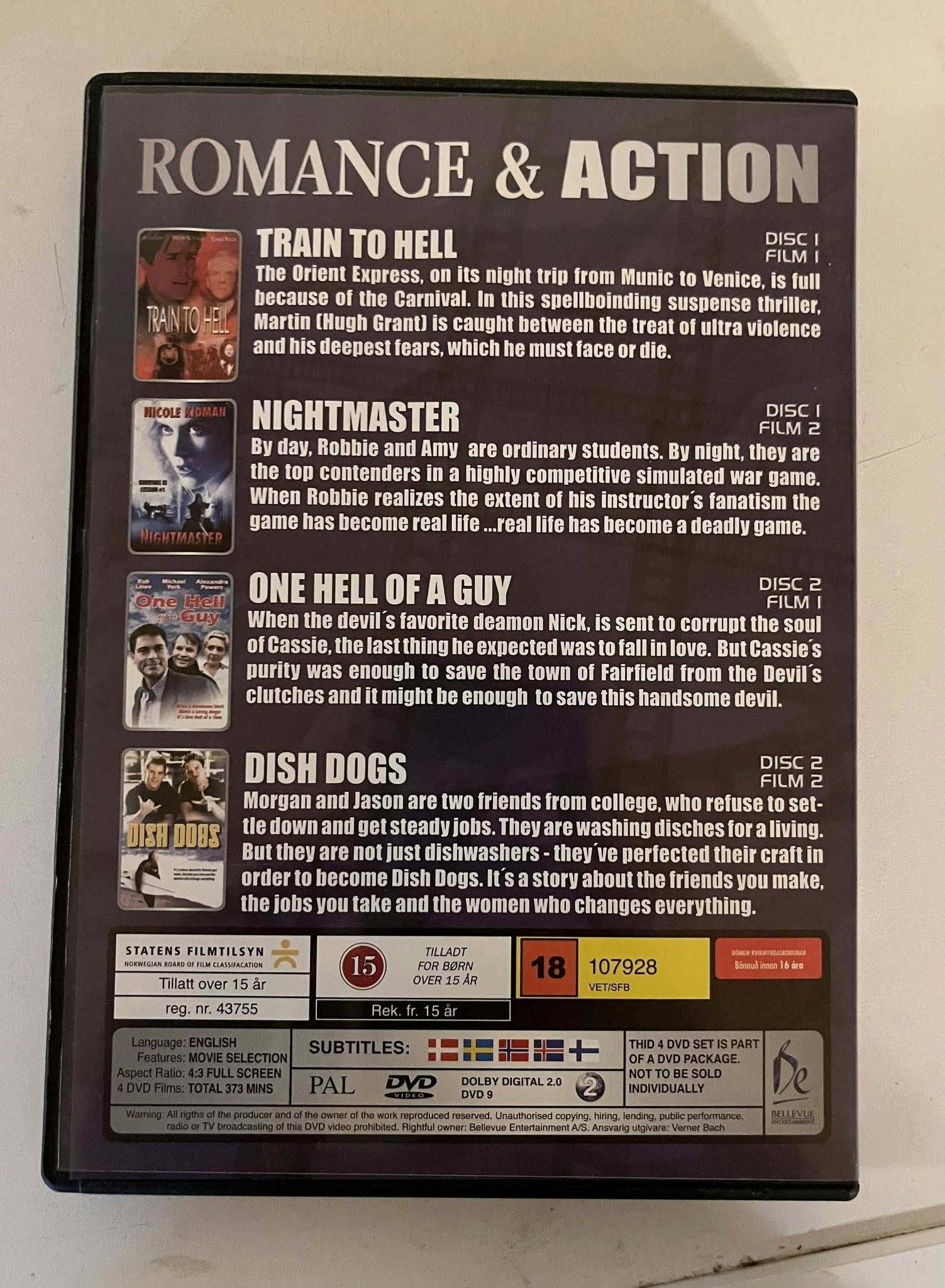 DVD - Romance & Action - 4 film