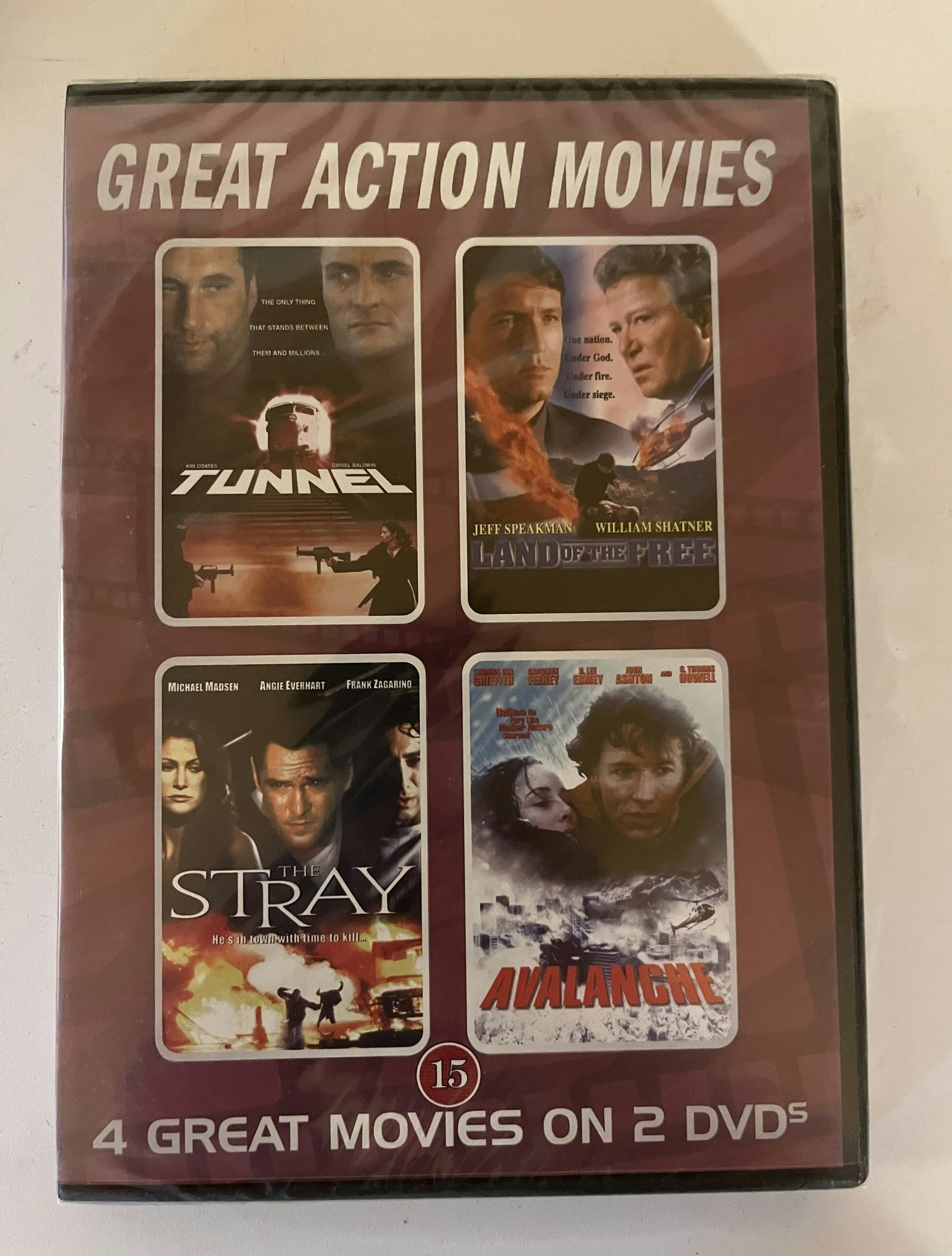 DVD - 4 great Action movies on 2 DVD’s