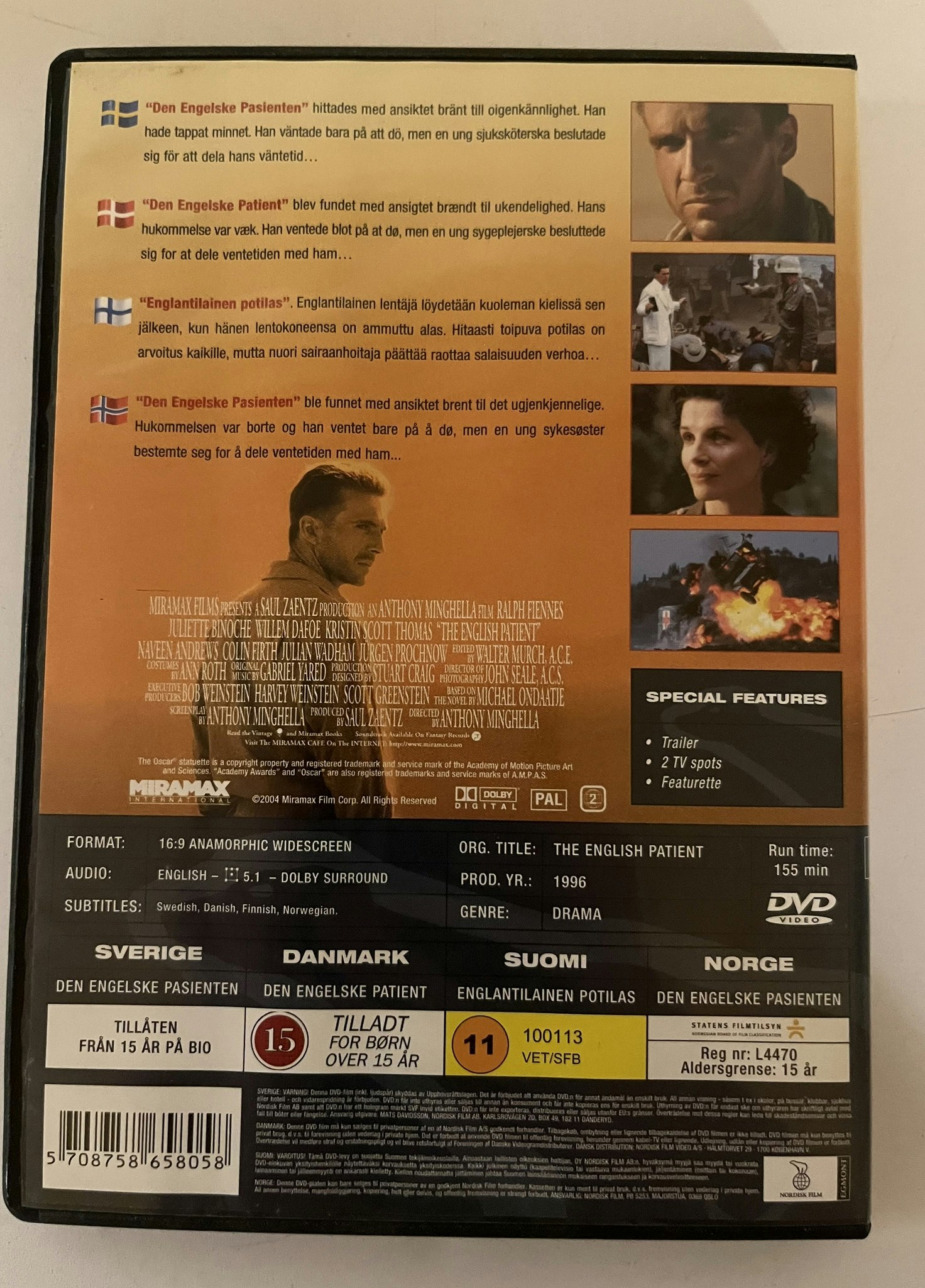 DVD - The English Patient