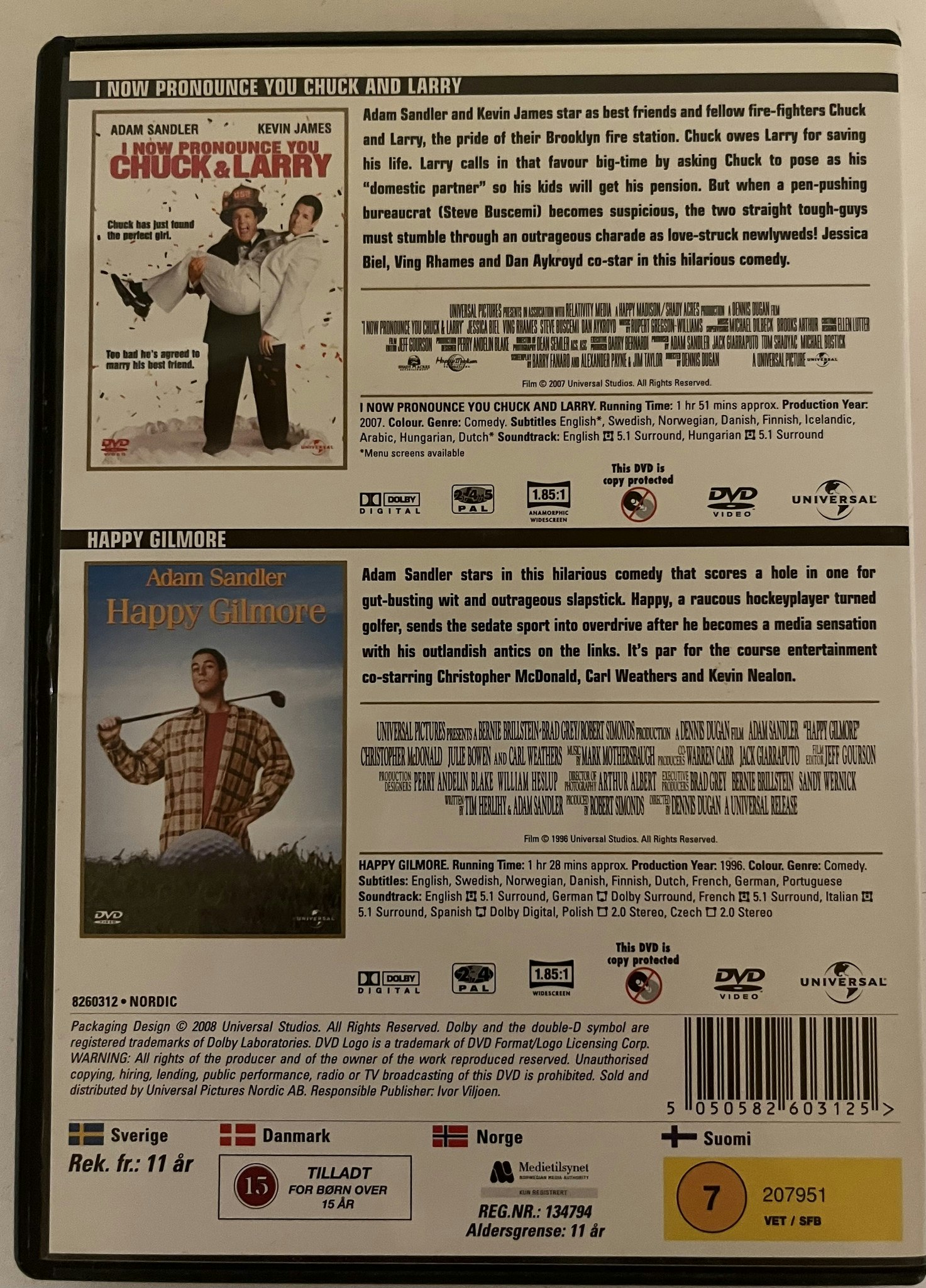 2 DVD i En - med Adam Sandler