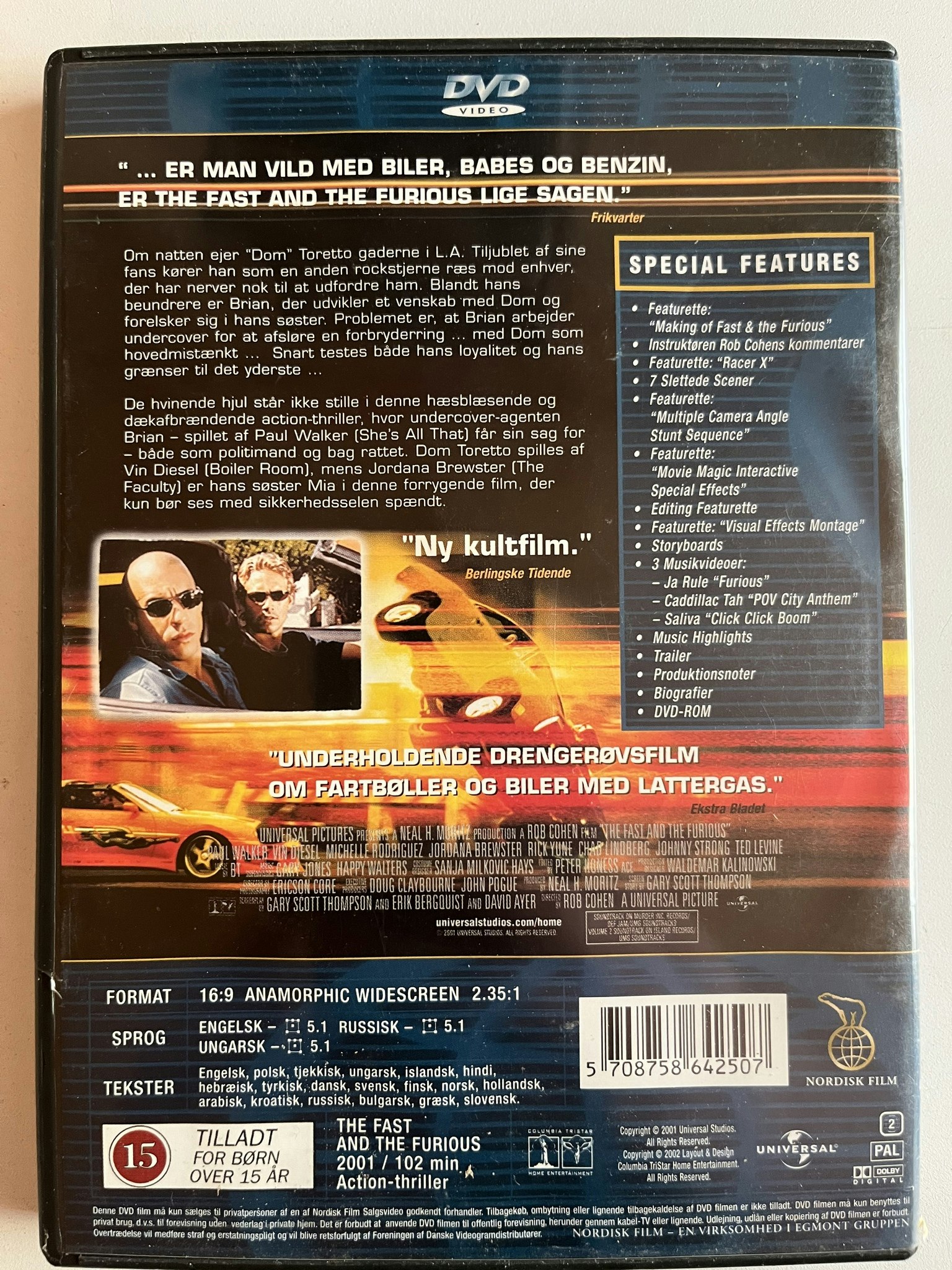 DVD - The fast and the Furious