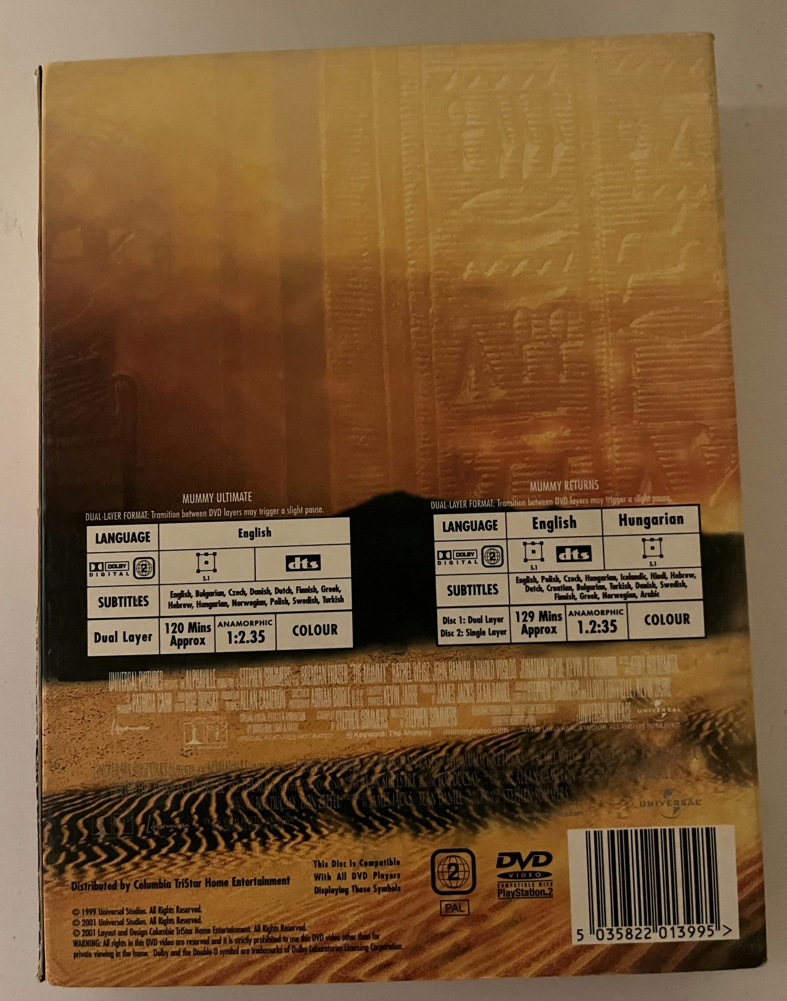 DVD Box - The Mummy Deluxe Edition