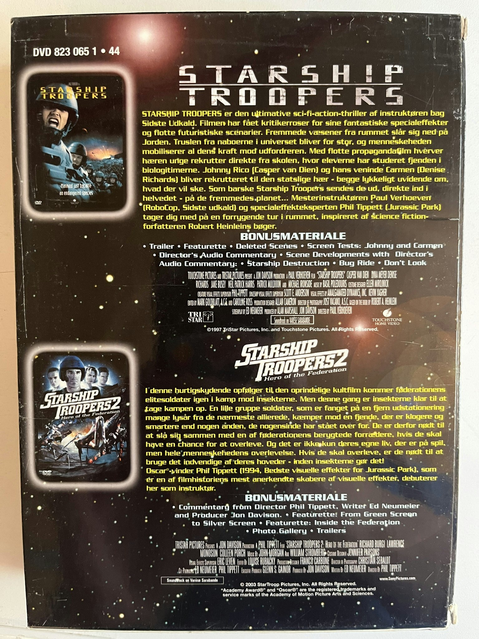 DVD box - Starship Troopers 1+2