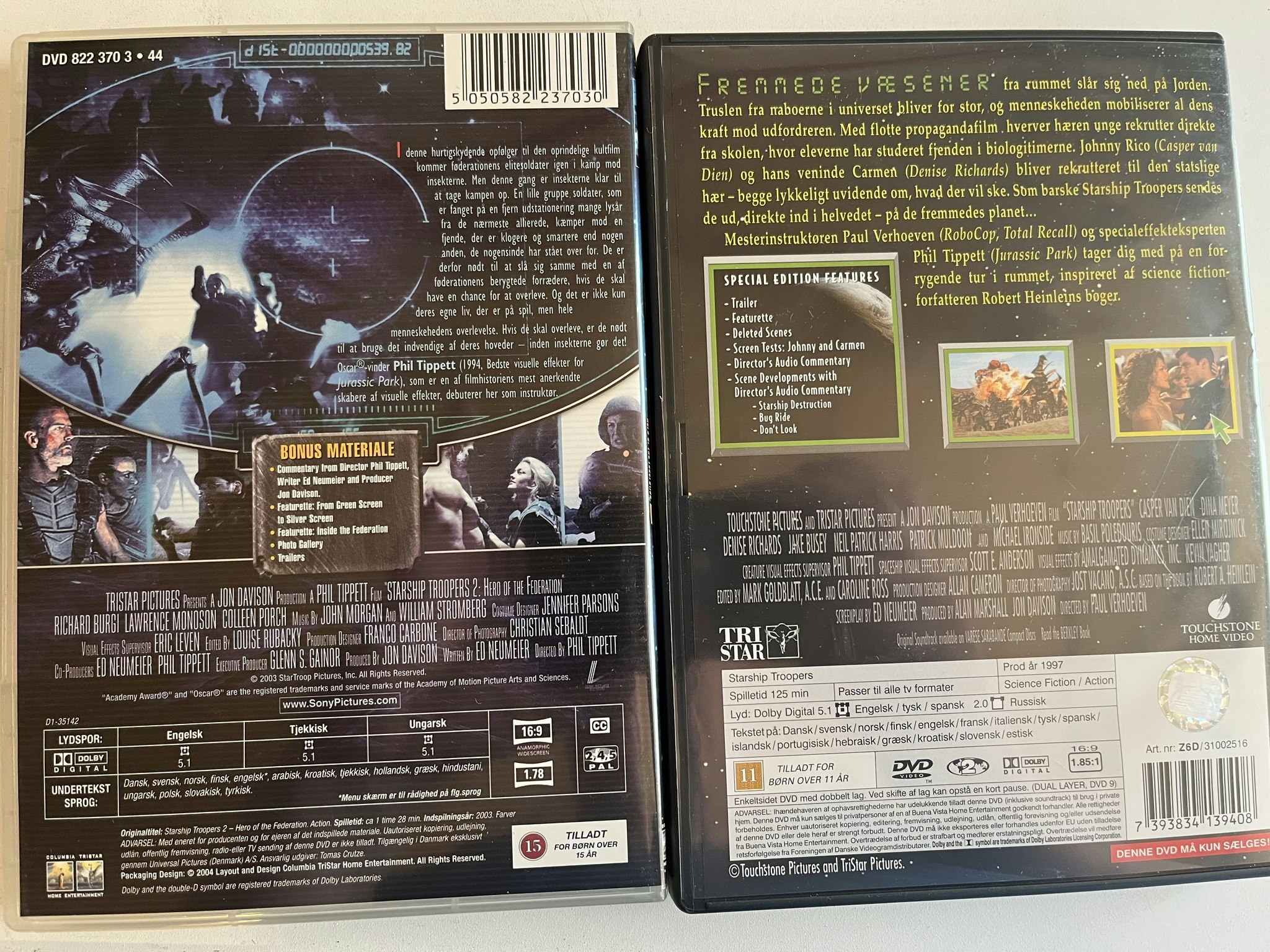DVD box - Starship Troopers 1+2