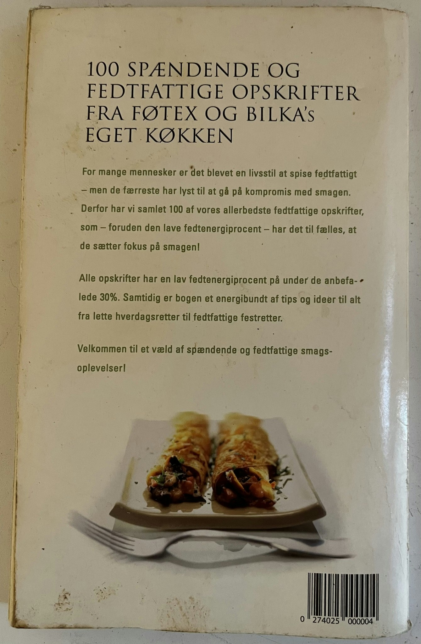 Bog - 100 fedtfattige opskrifter