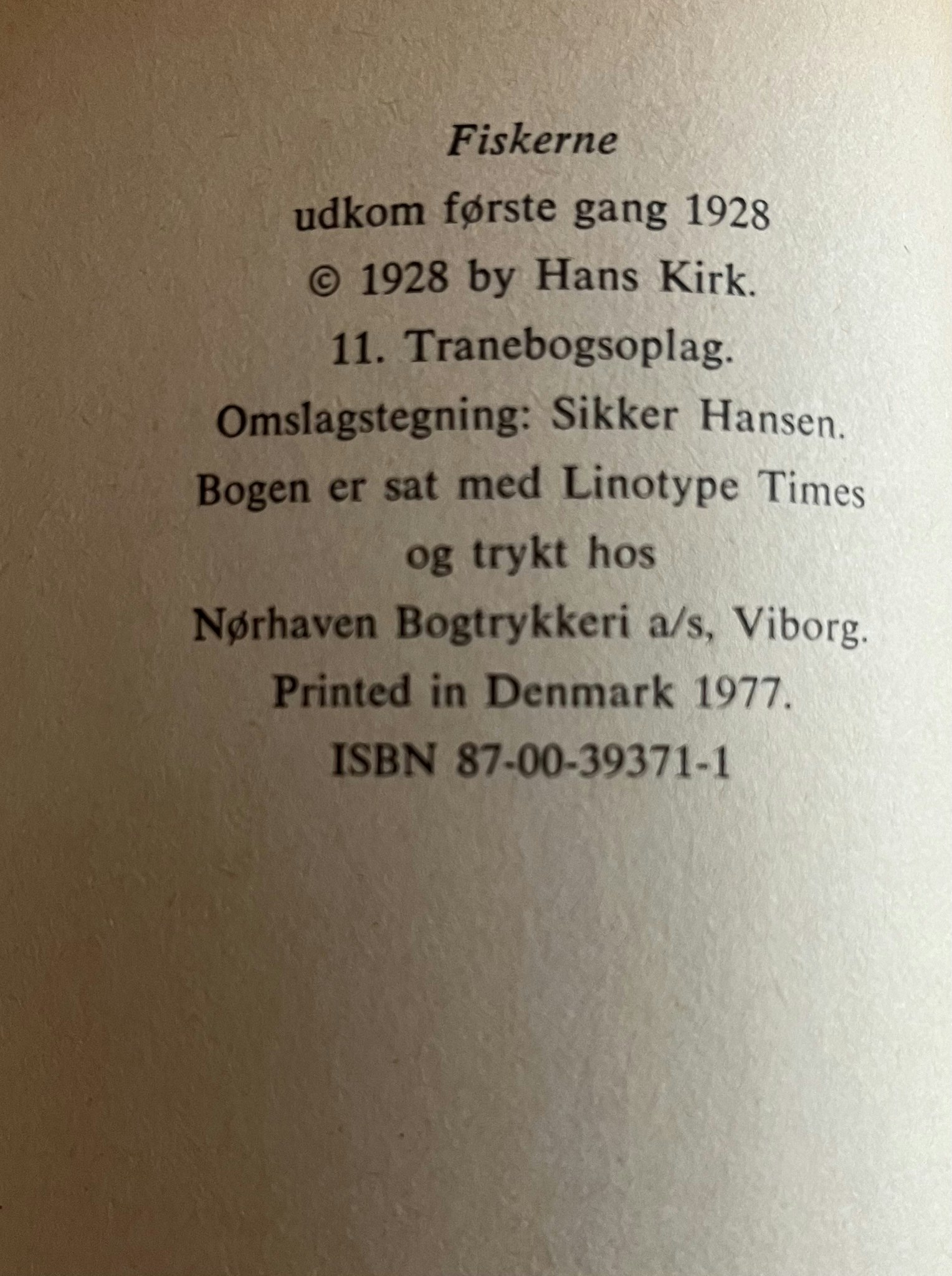 Bog - Fiskerne
