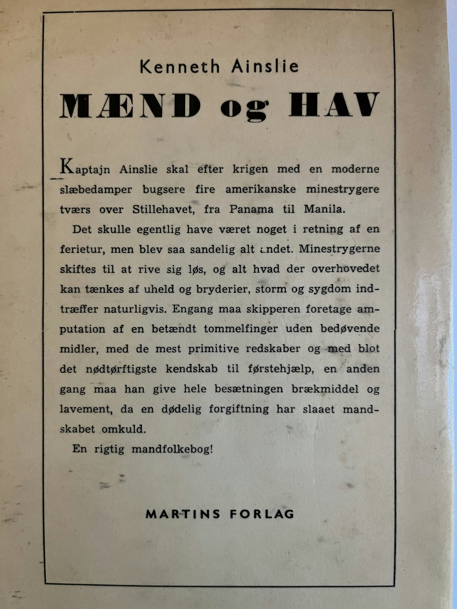 Bog - Mænd og Hav