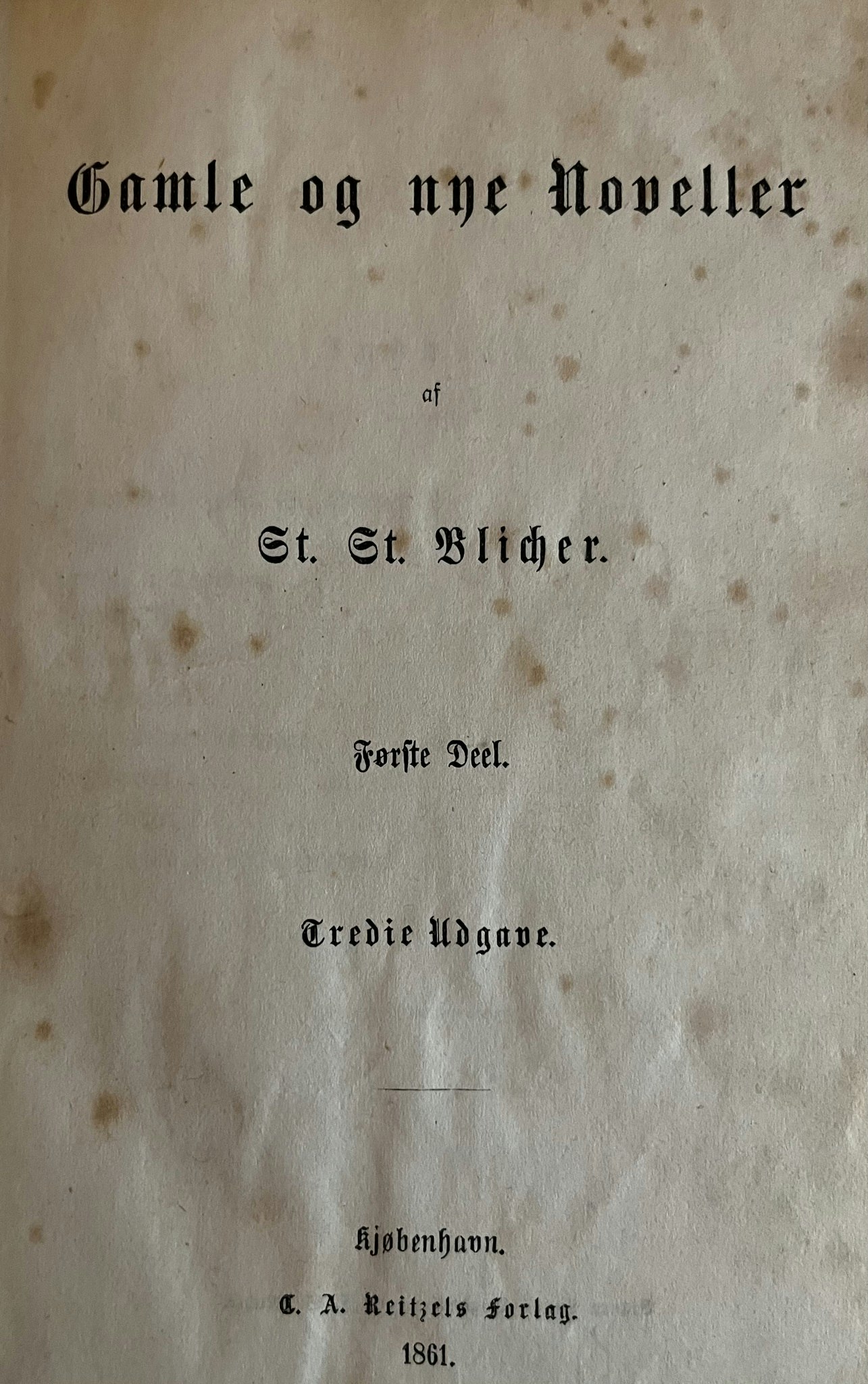 Bog - Gamle og nye noveller -1 del
