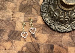 Pink crystalheart - 4 cm