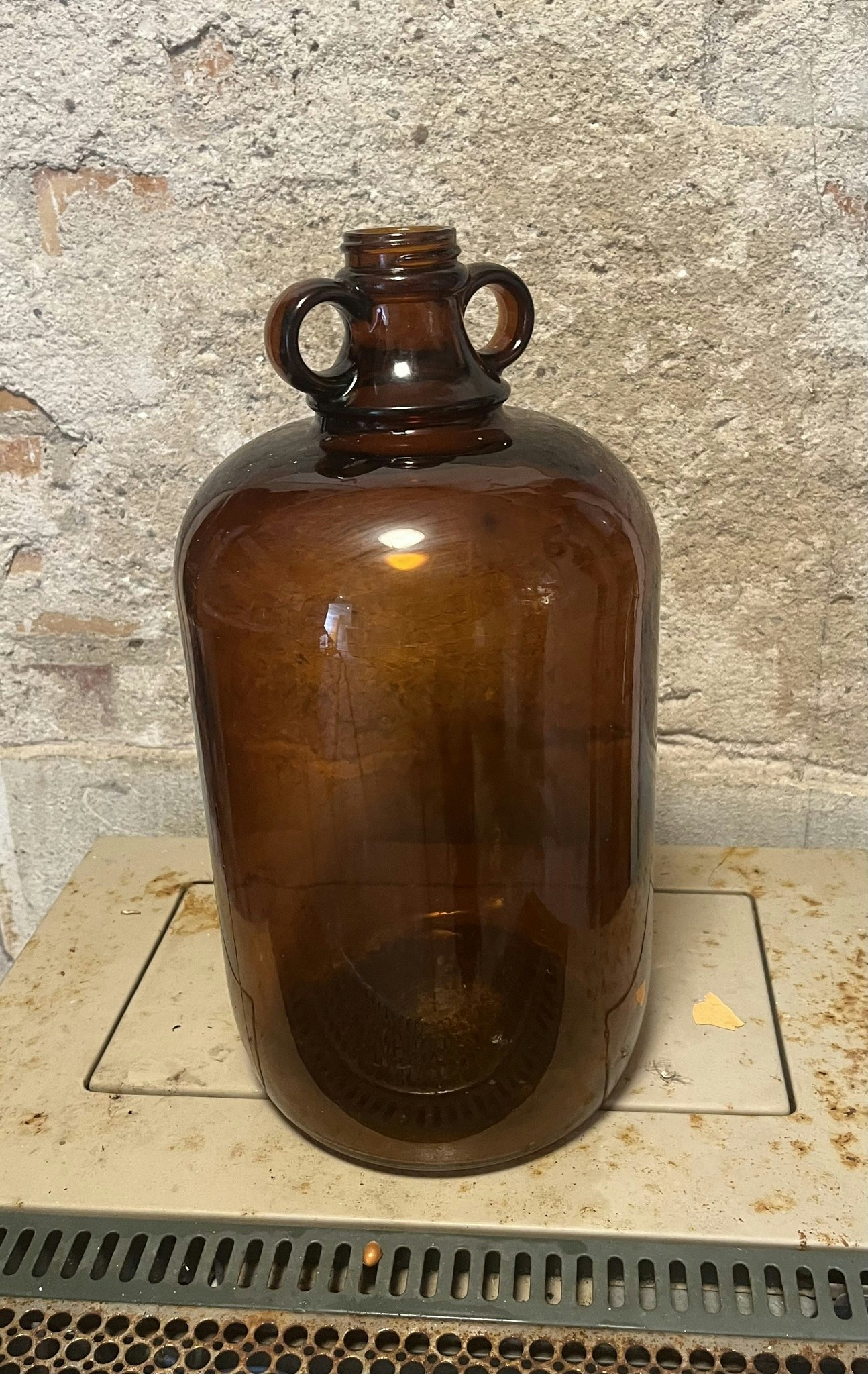 Brun glasflaske