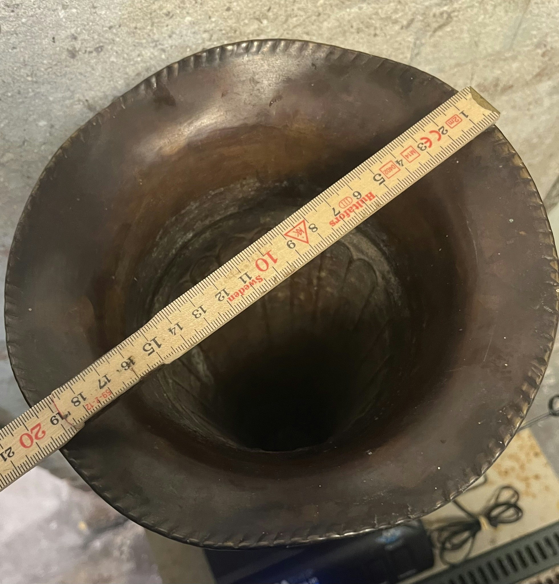 Vase i Messing - 44 cm