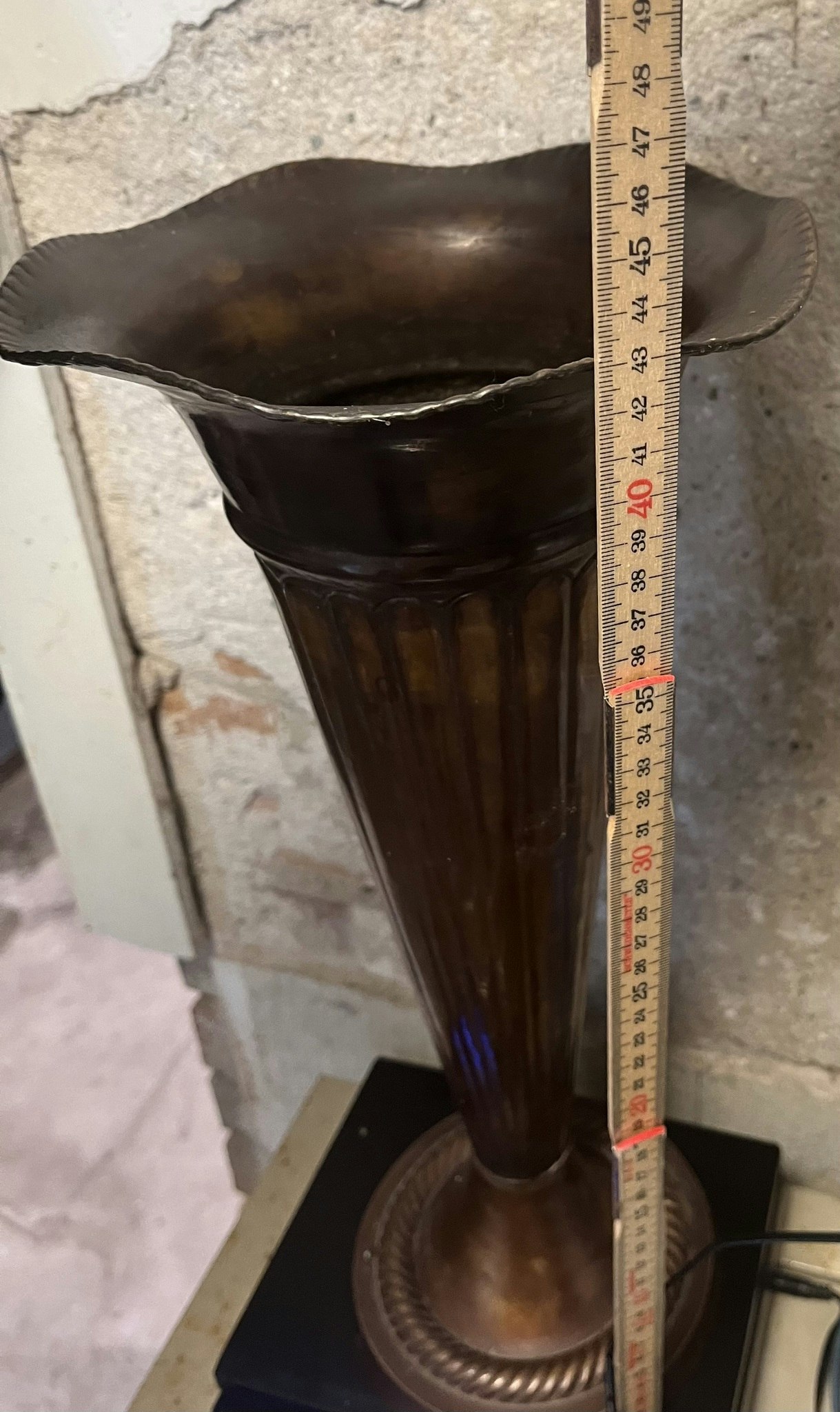 Vase i Messing - 44 cm