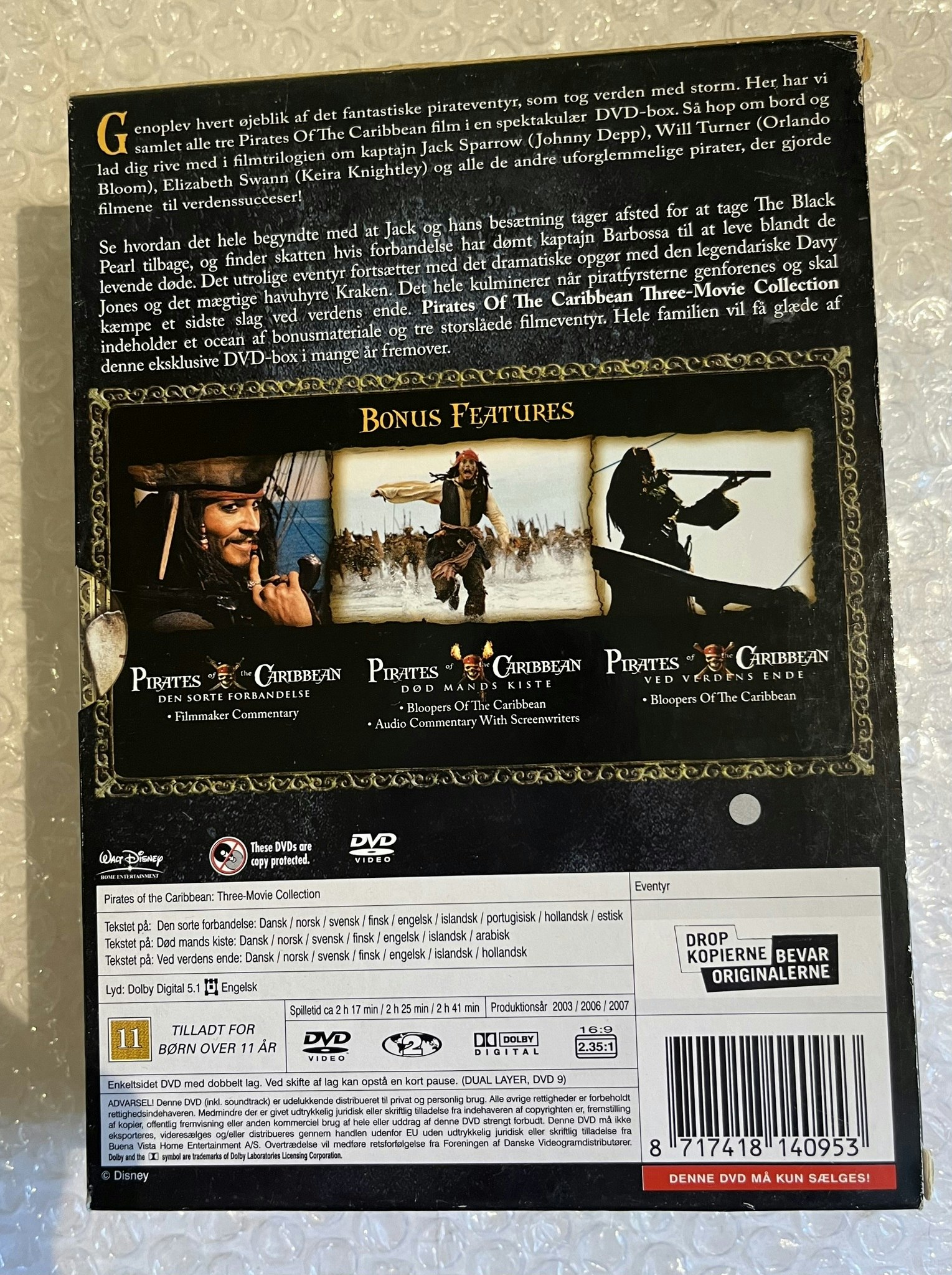 Pirates of the Caribbean 1-3
