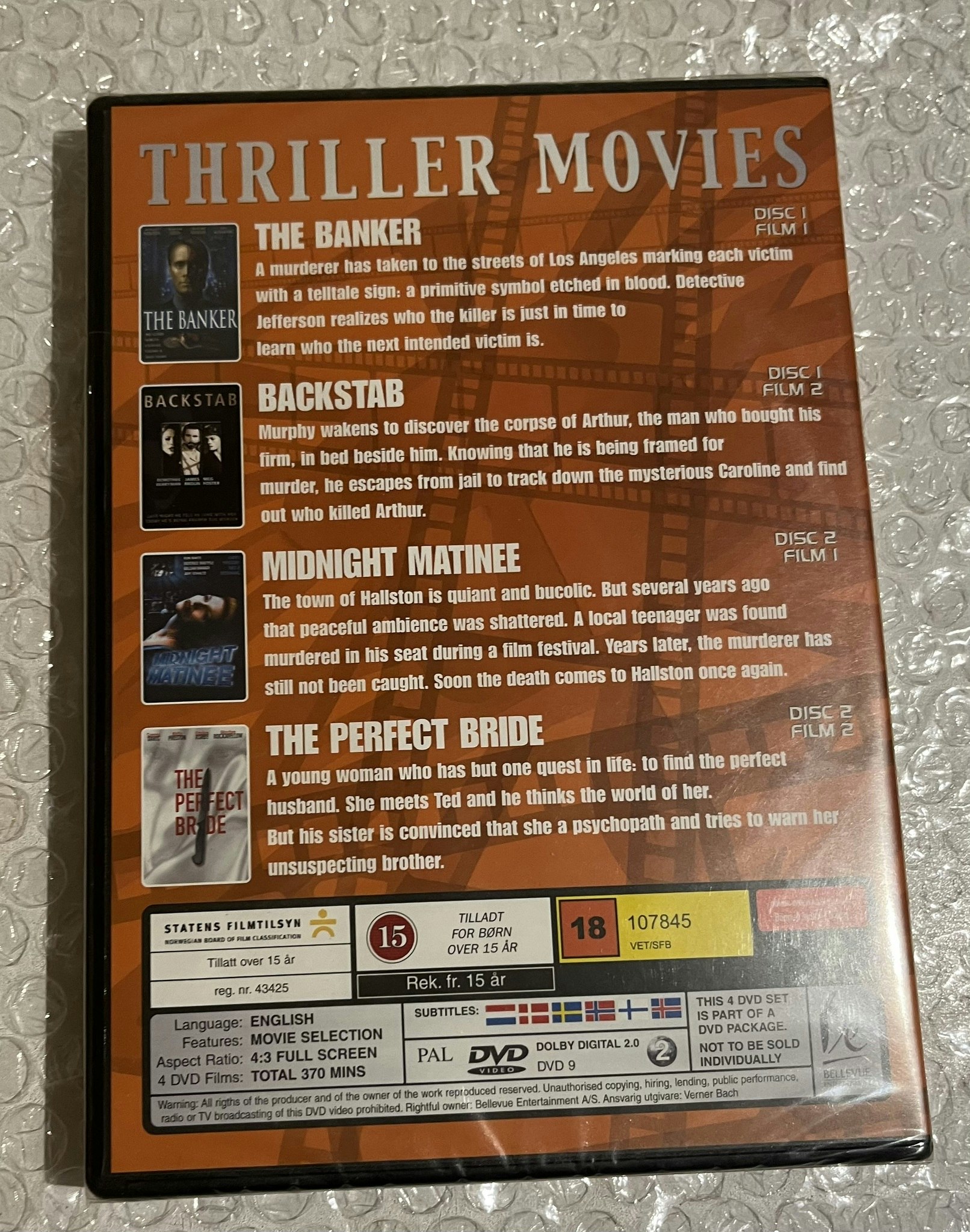 4 Thriller movies