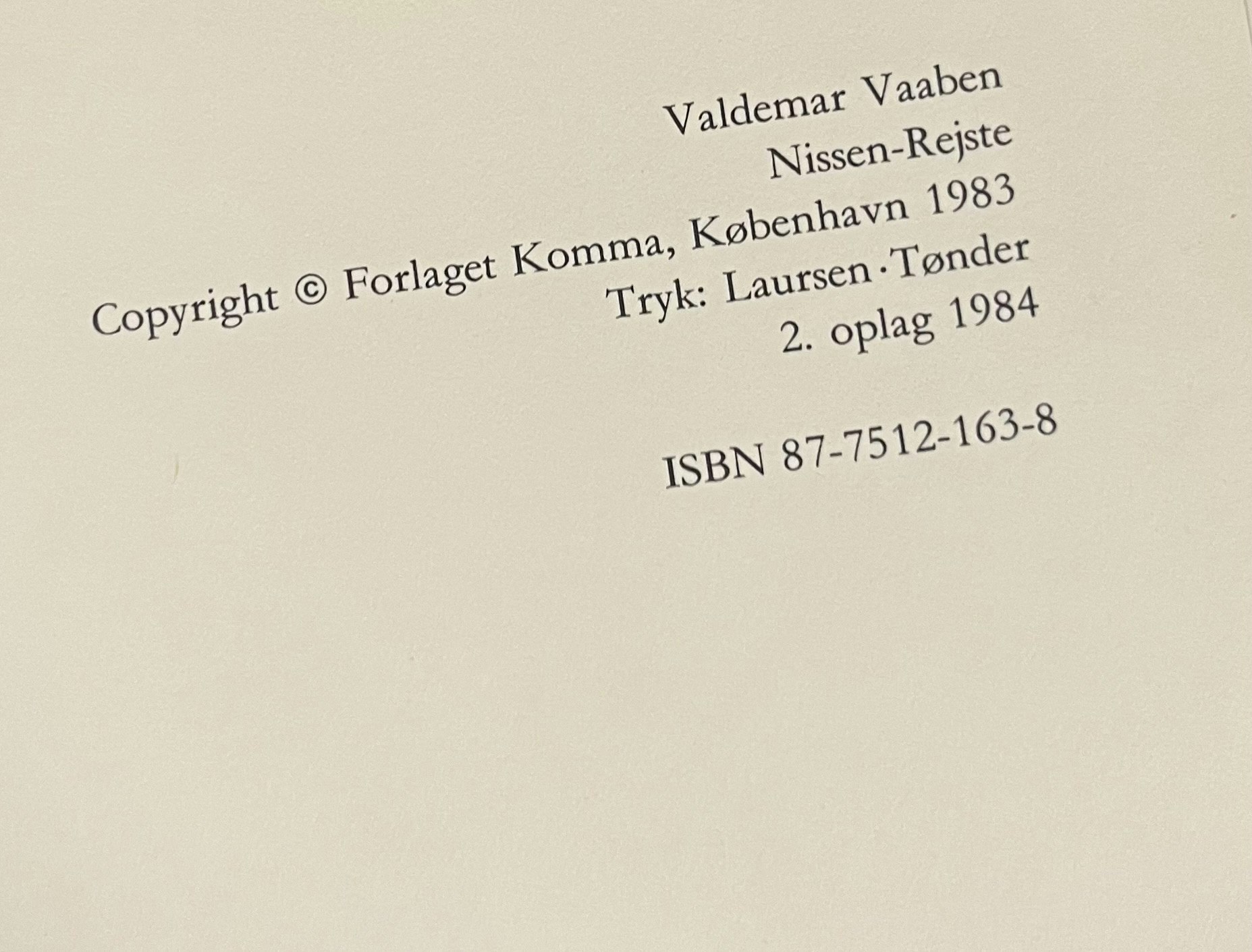 Nisse-Rejsen - 1984