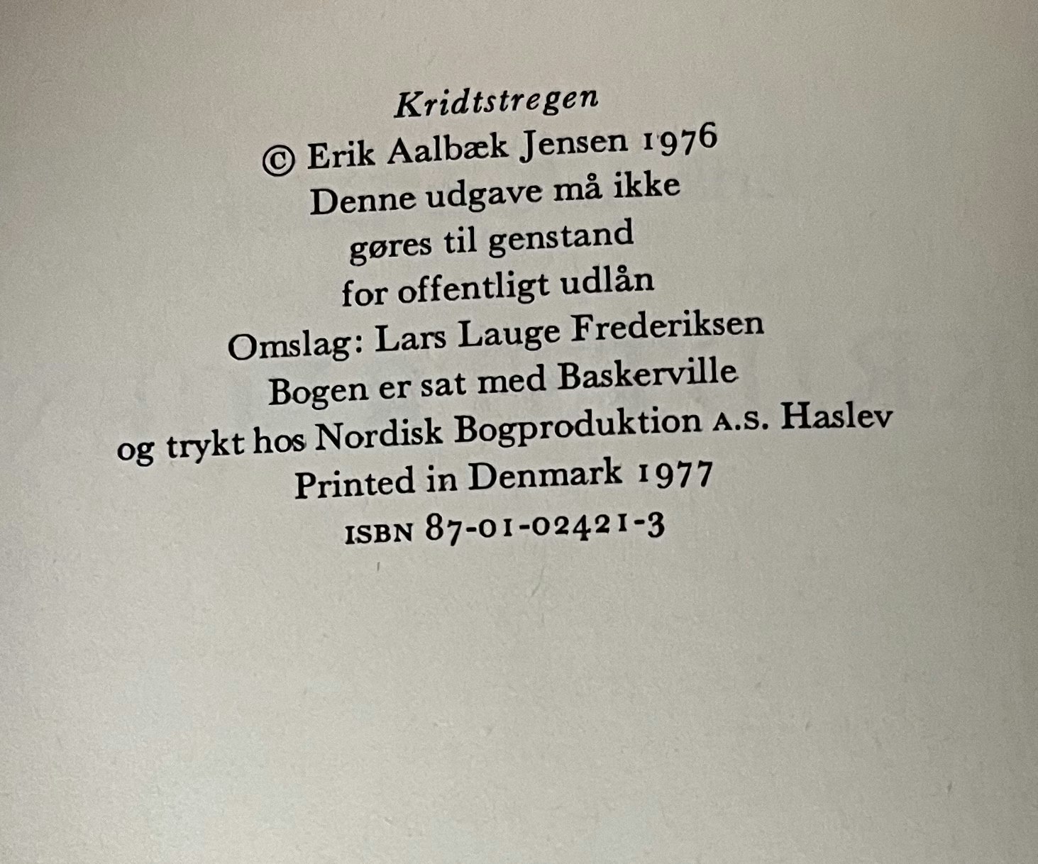 Kridtstregen