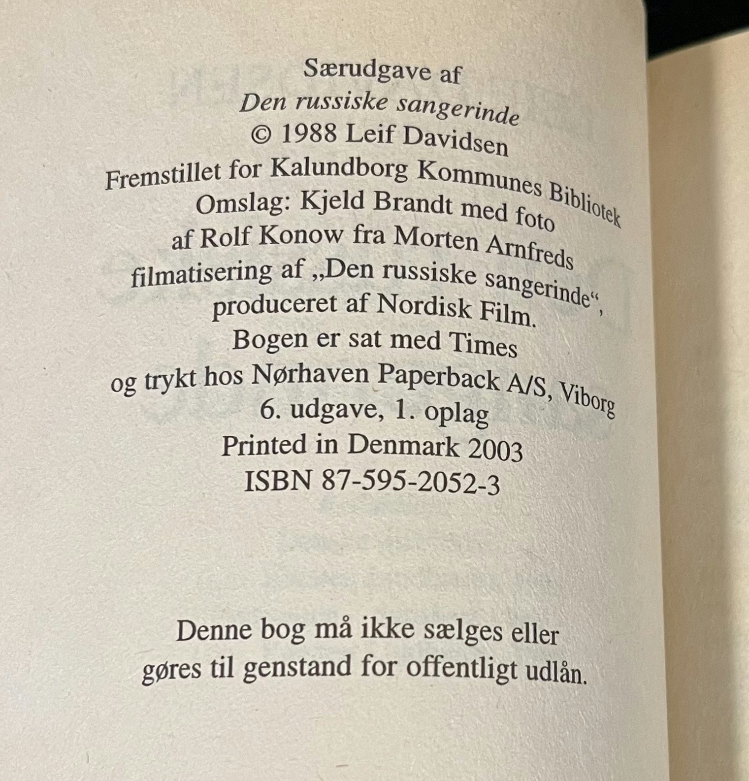 Den russiske sangerinde
