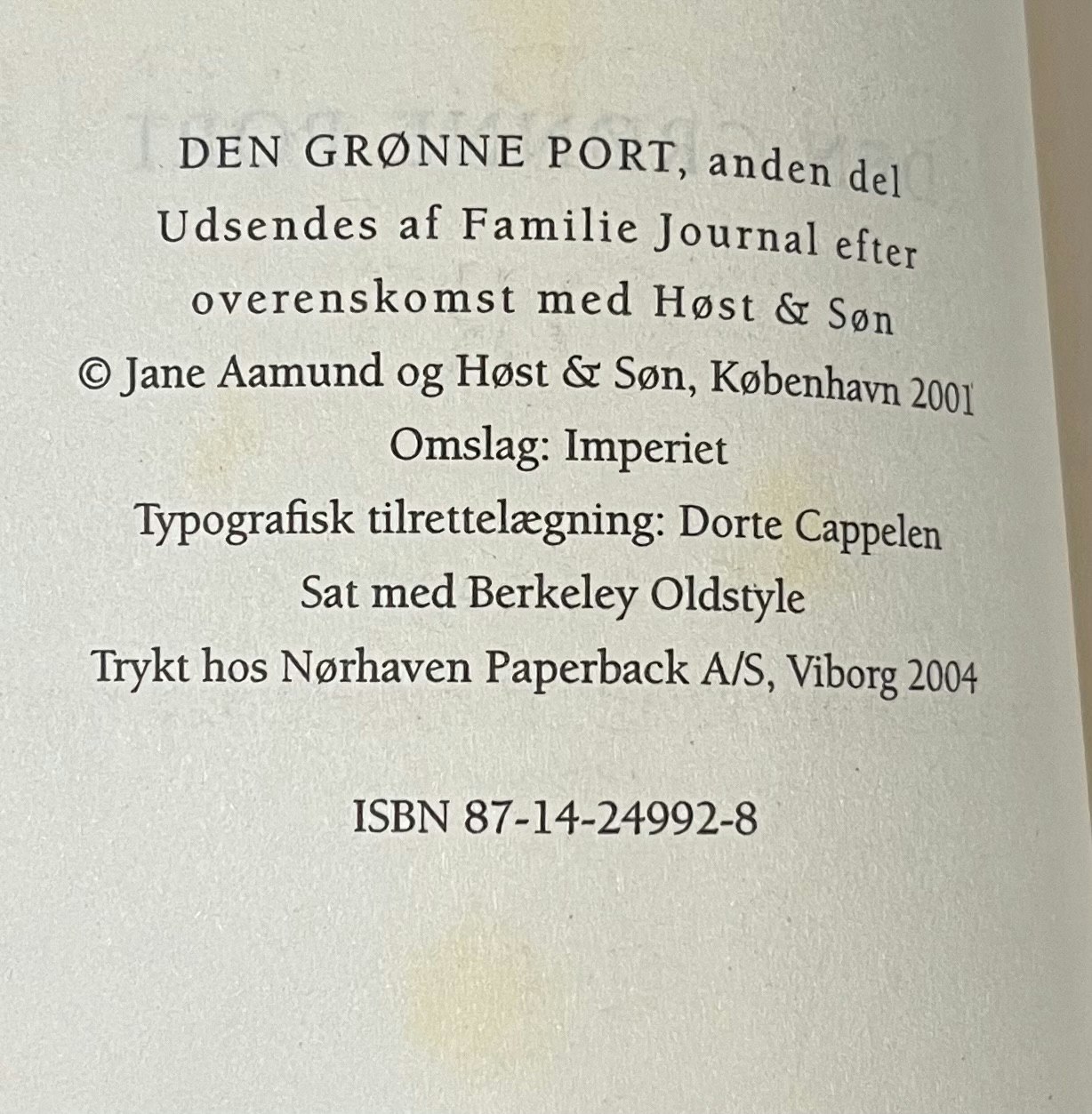 Den grønne port - bind 2