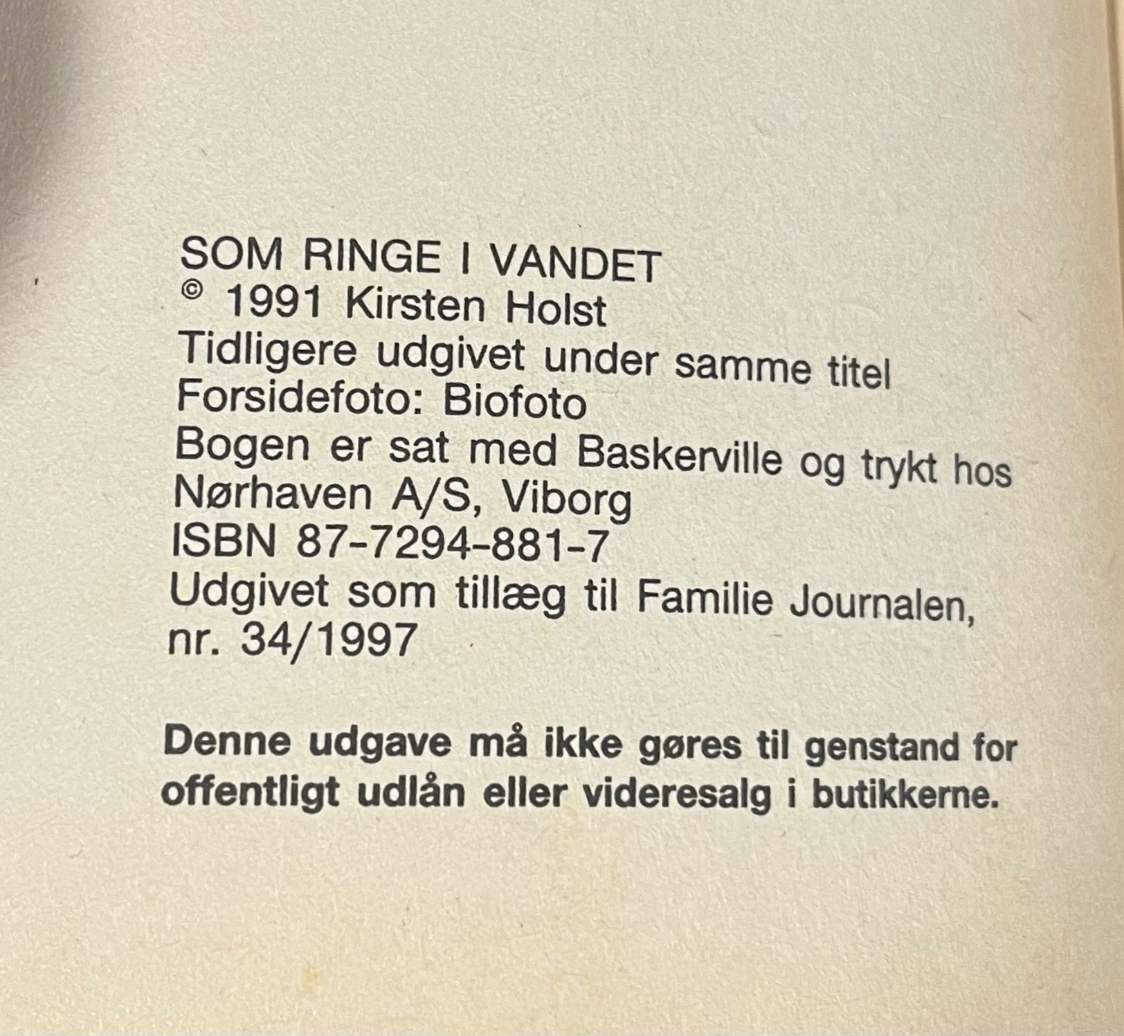 Som ringe i vandet