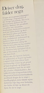 Driver dug, falder regn 1