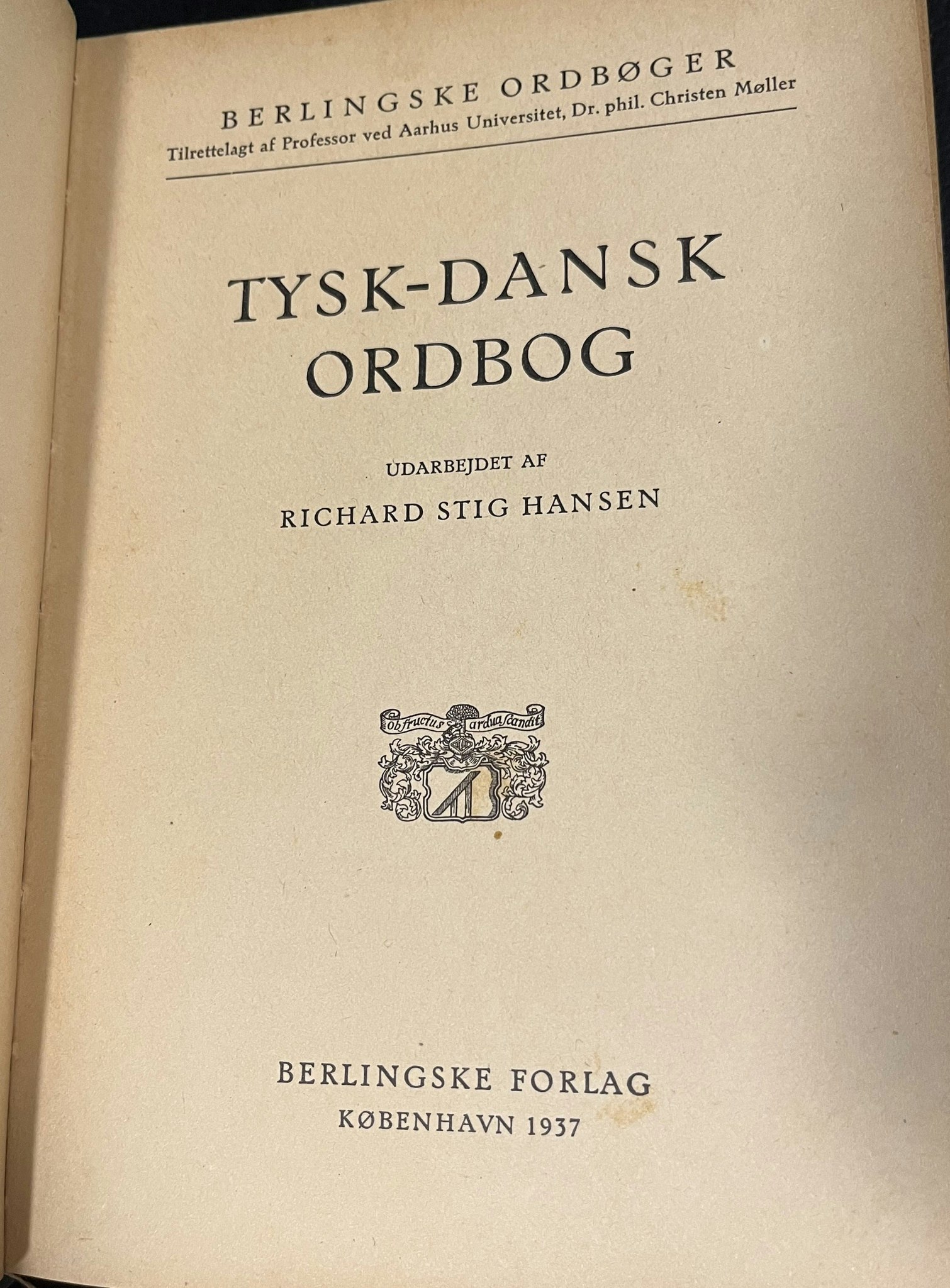 Tysk / Dansk ordbog