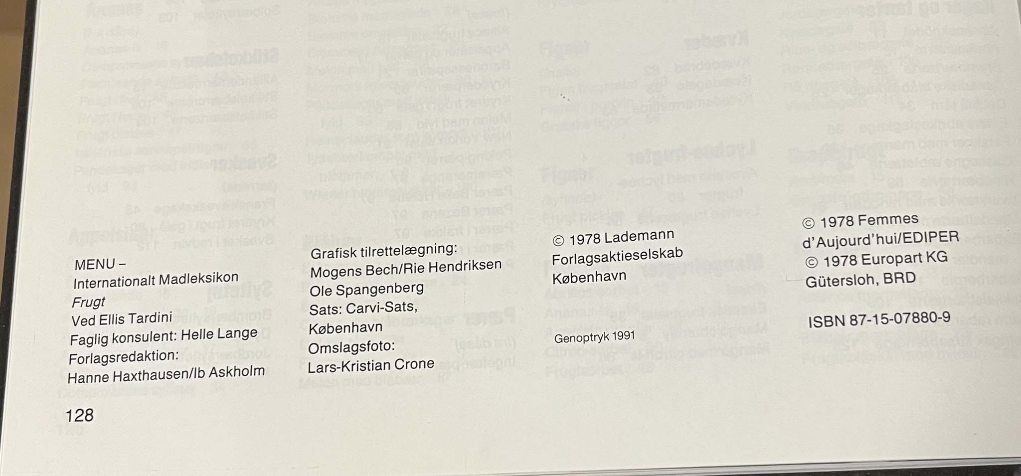 MENU - Frugt