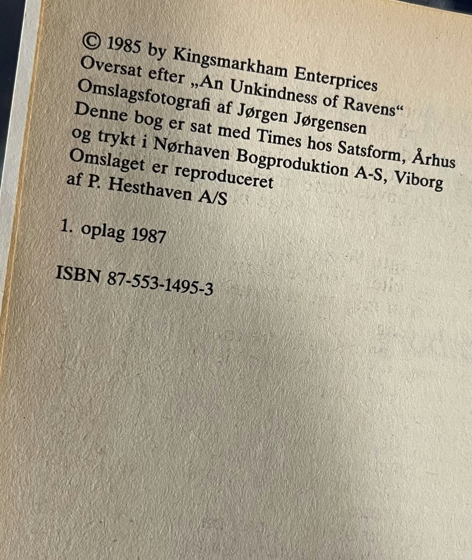 Sort som ravne