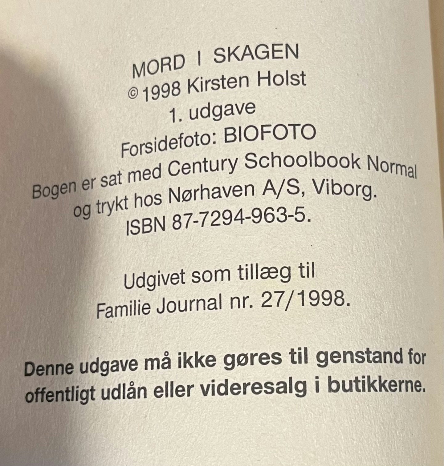 Mord i Skagen