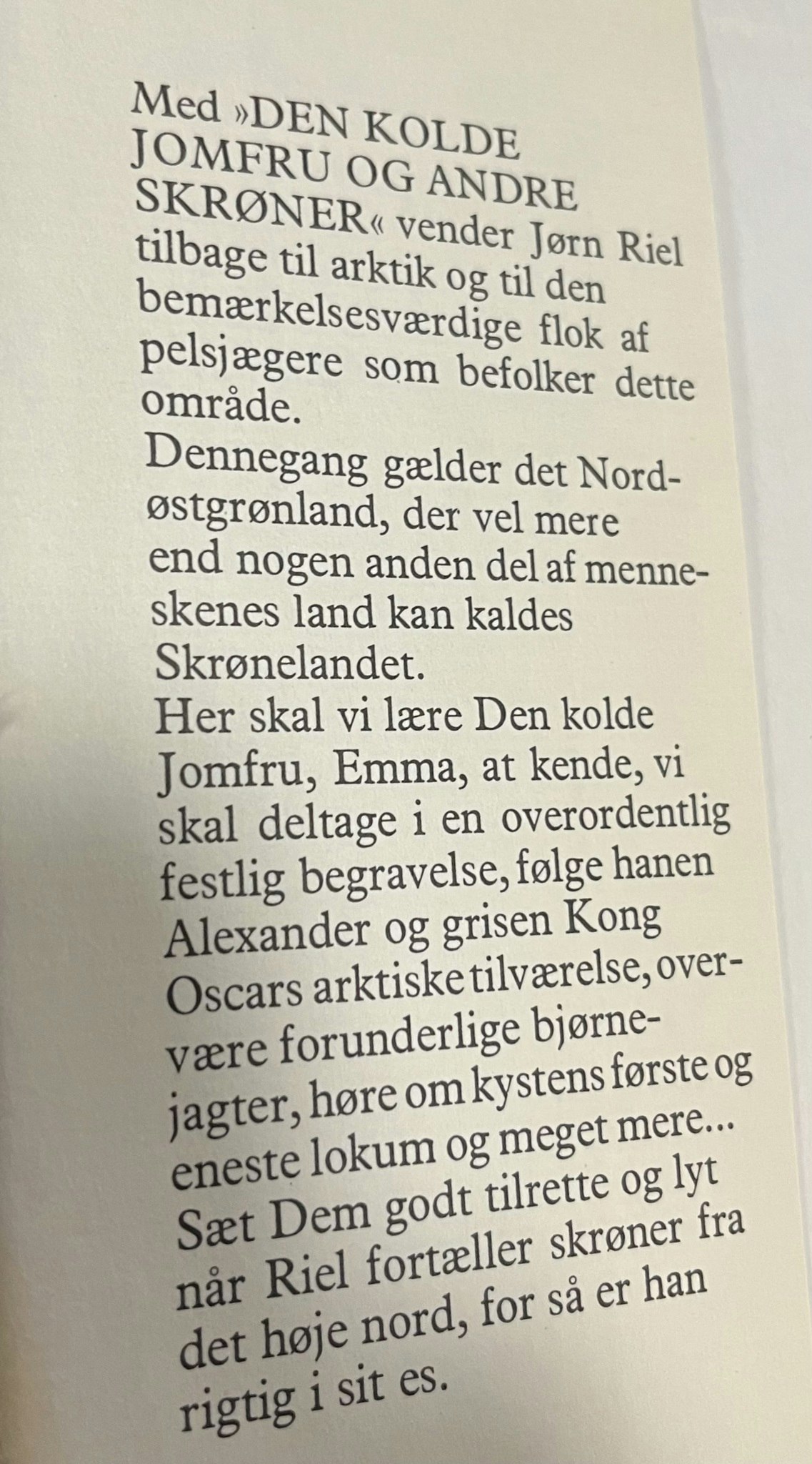 Den kolde Jomfru og andre Skrøner