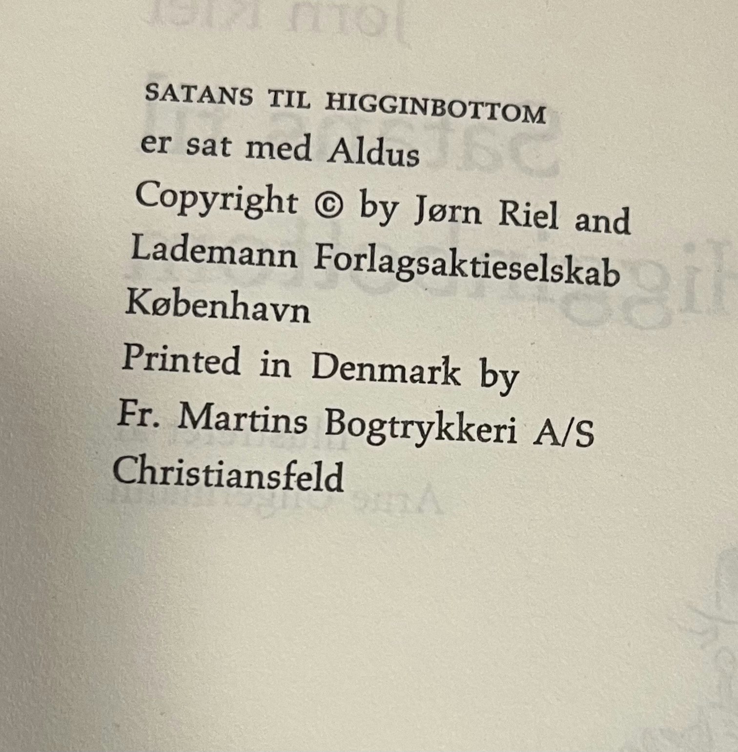 Satans til Higginbottom