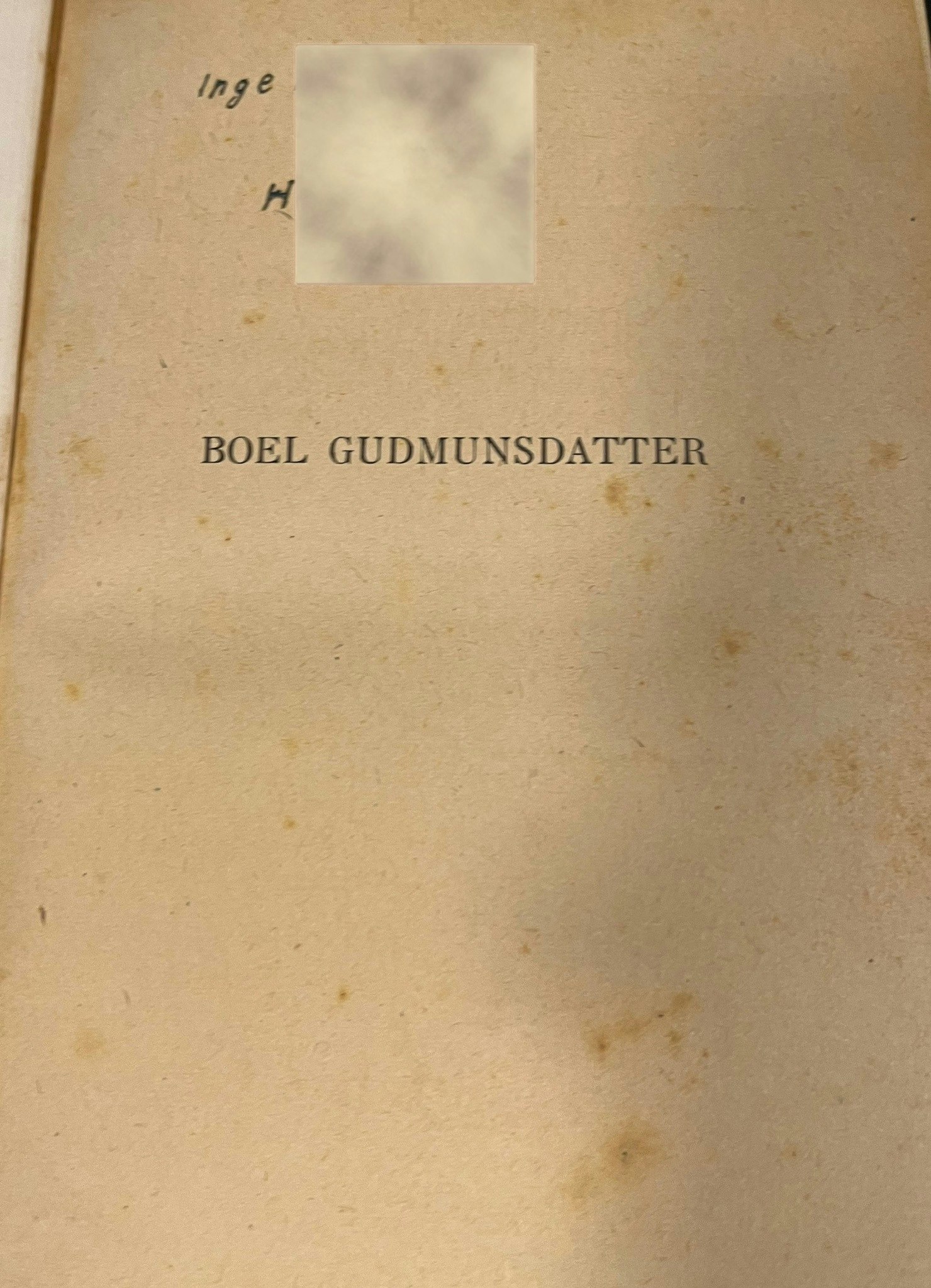 Boel Gudmunsdatter