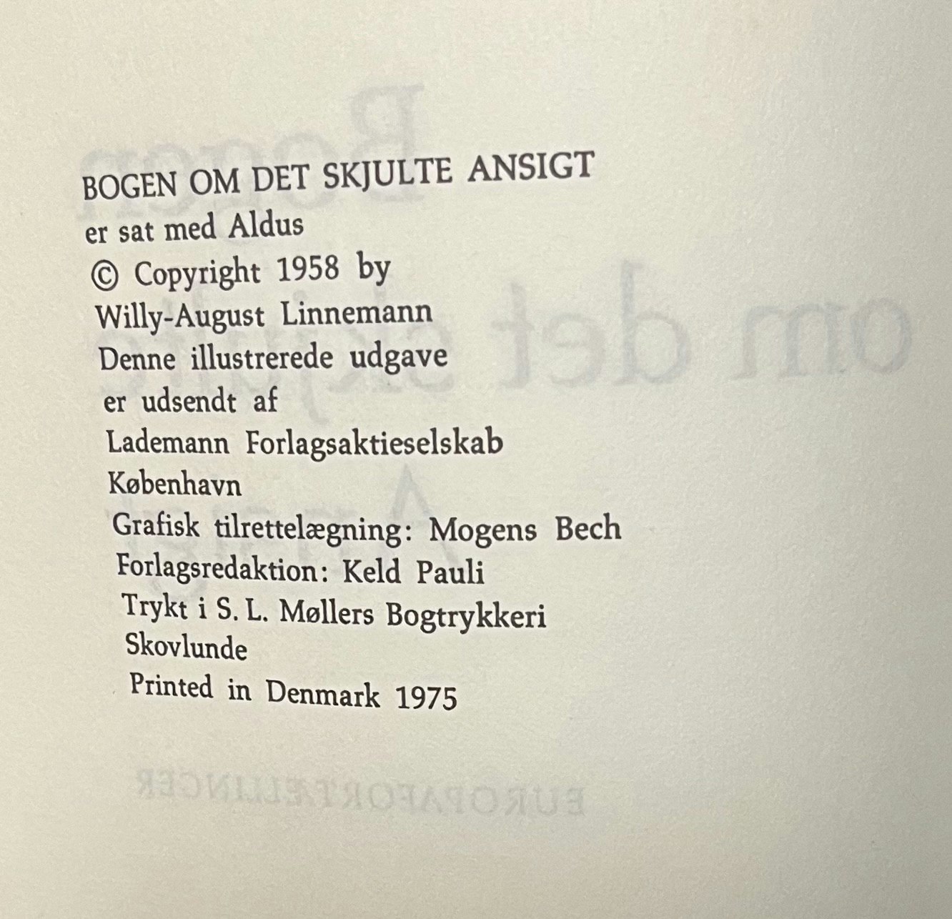 Bogen om det skjule ansigt