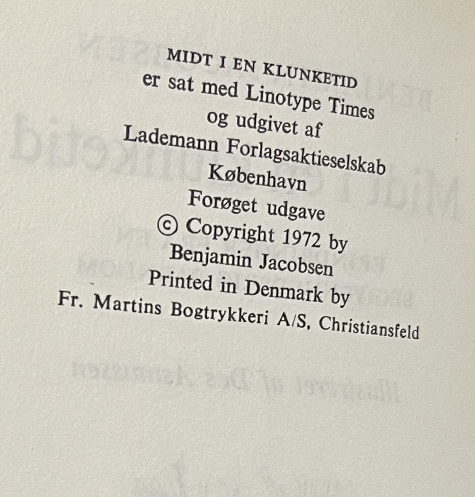 Midt i en Klunketid