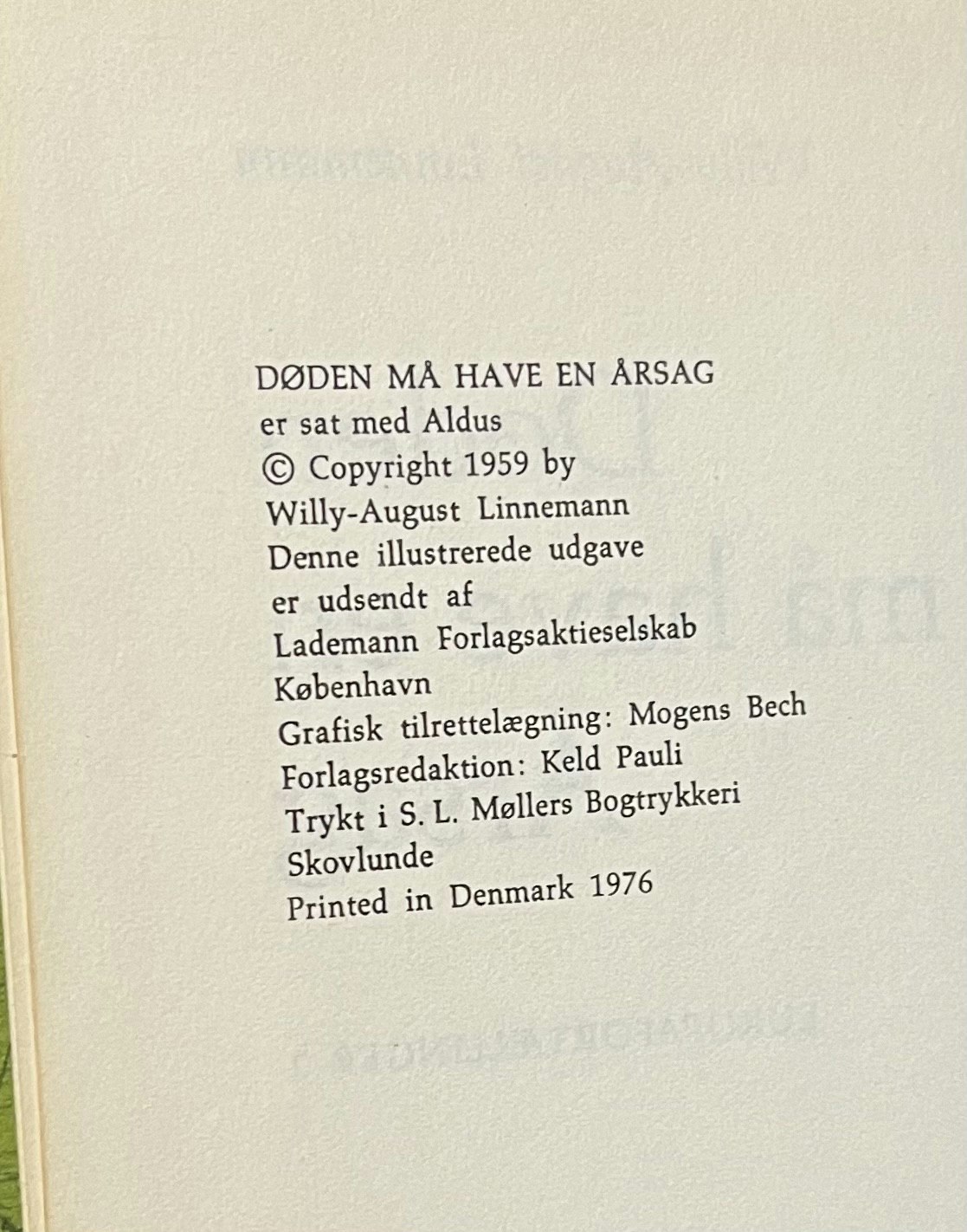 Døden må have en årsag