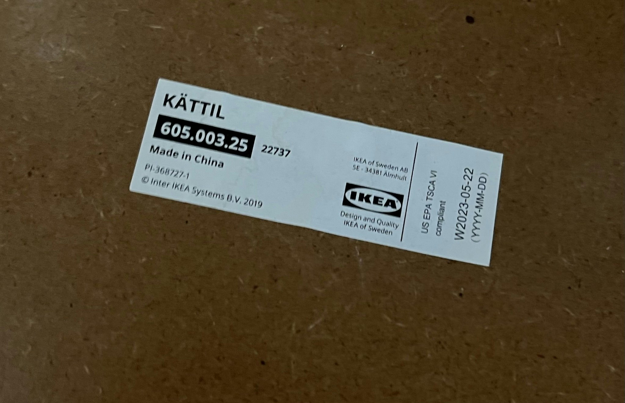 Ikea spisebord med 4 stole