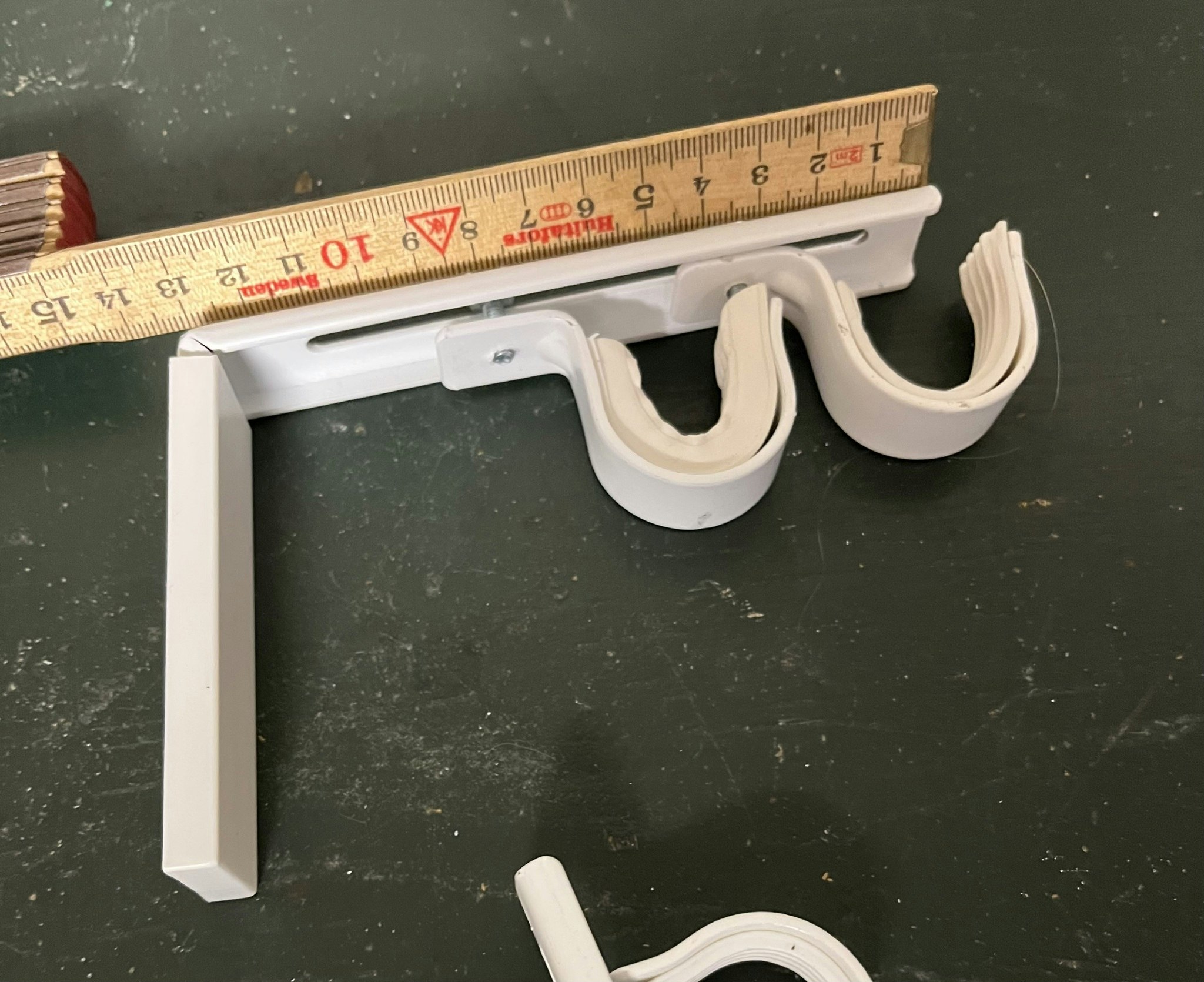 Dobbelt Gardinstang holder