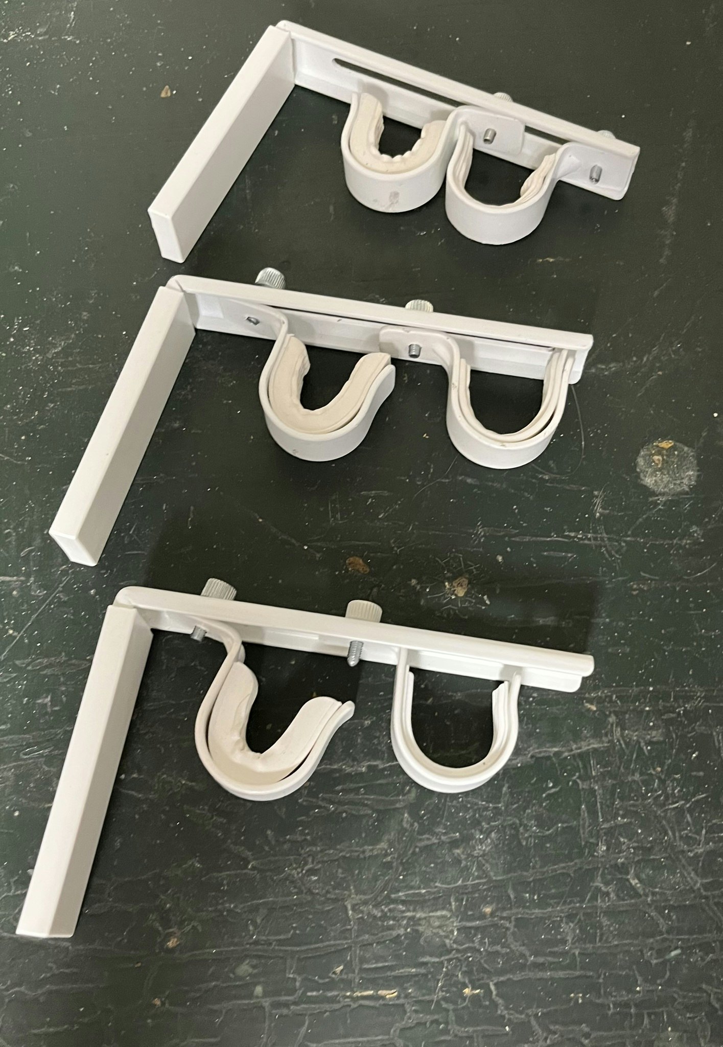Dobbelt Gardinstang holder