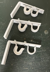 Dobbelt Gardinstang holder