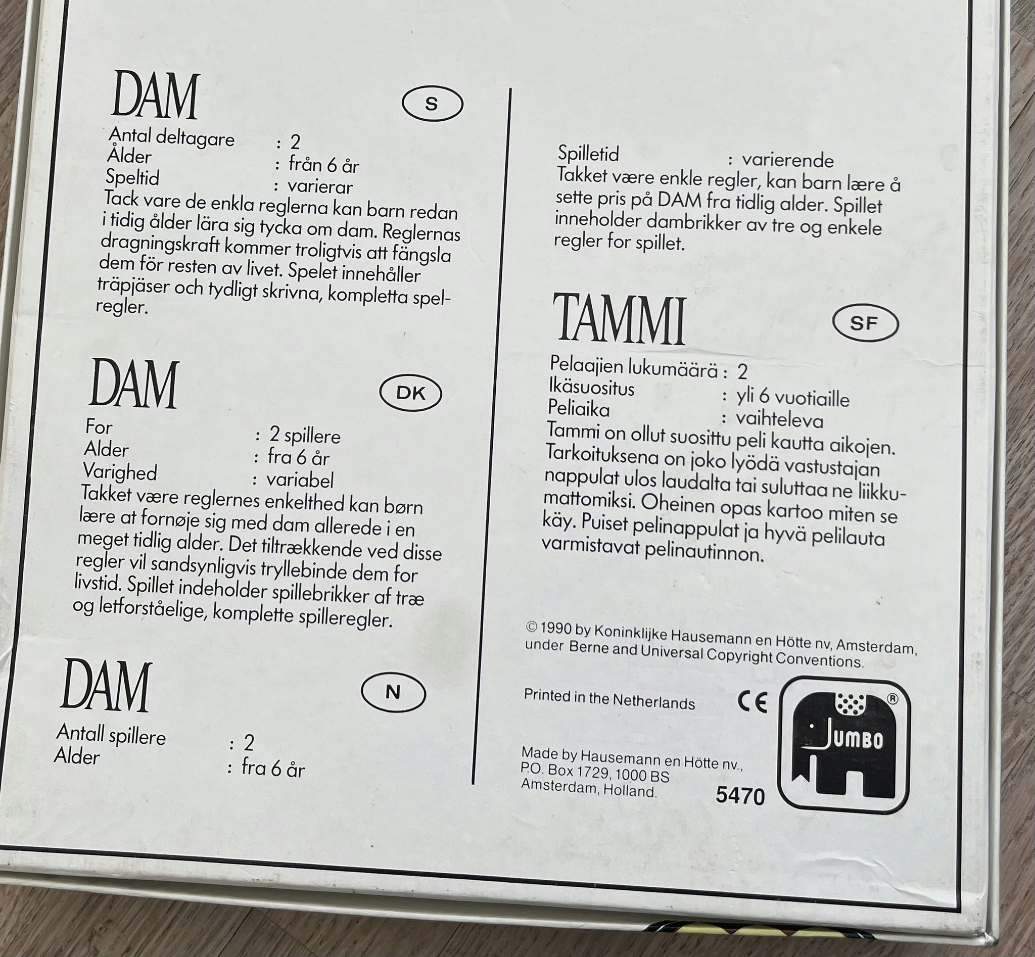 Dam spil