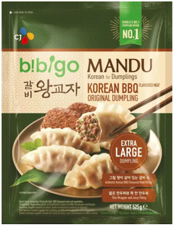 Bibigo Mandu (koreansk BBQ) 525g