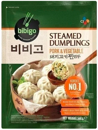 Bibigo Steamed dumplings (fläsk & grönsaker) 560g