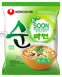 Nongshim Soon (vegetarisk nudlar) 112g