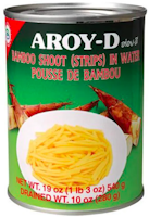 Aroy-D - Bambuskott i vatten (strips) 540g