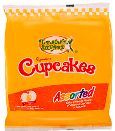 Lemon Square - cupcake assorted 10x35g