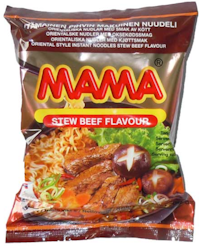 Mama -  Snabbnudlar Stew Beef Smak 60g